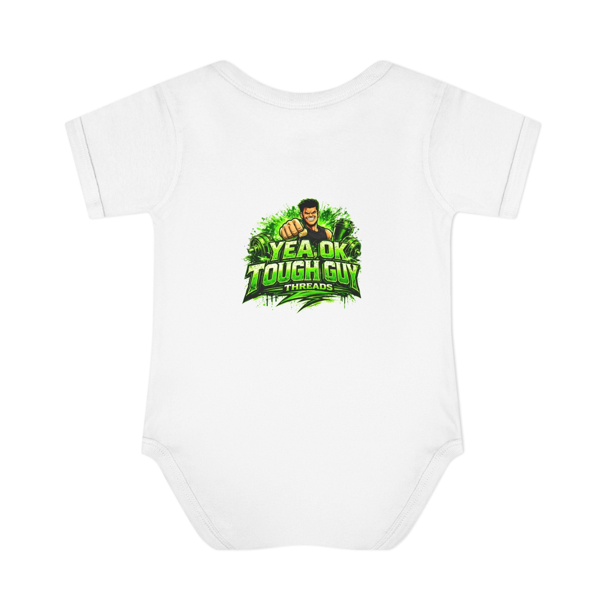 Tough Guy Baby Bodysuit - "I'm Not Stuck I'm Doing Pushups" Infant Onesie
