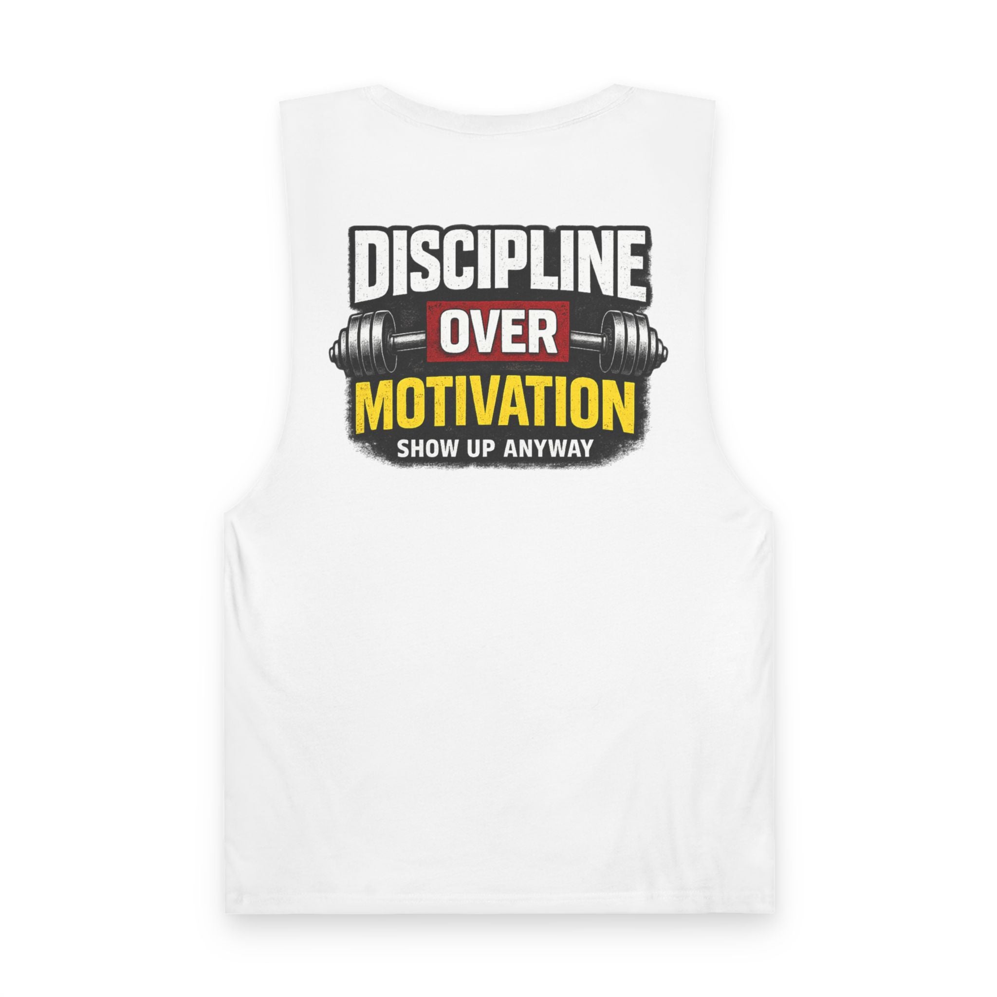 Discipline Over Motivation Tank Top — Gym Workout Fitness Muscle Tee