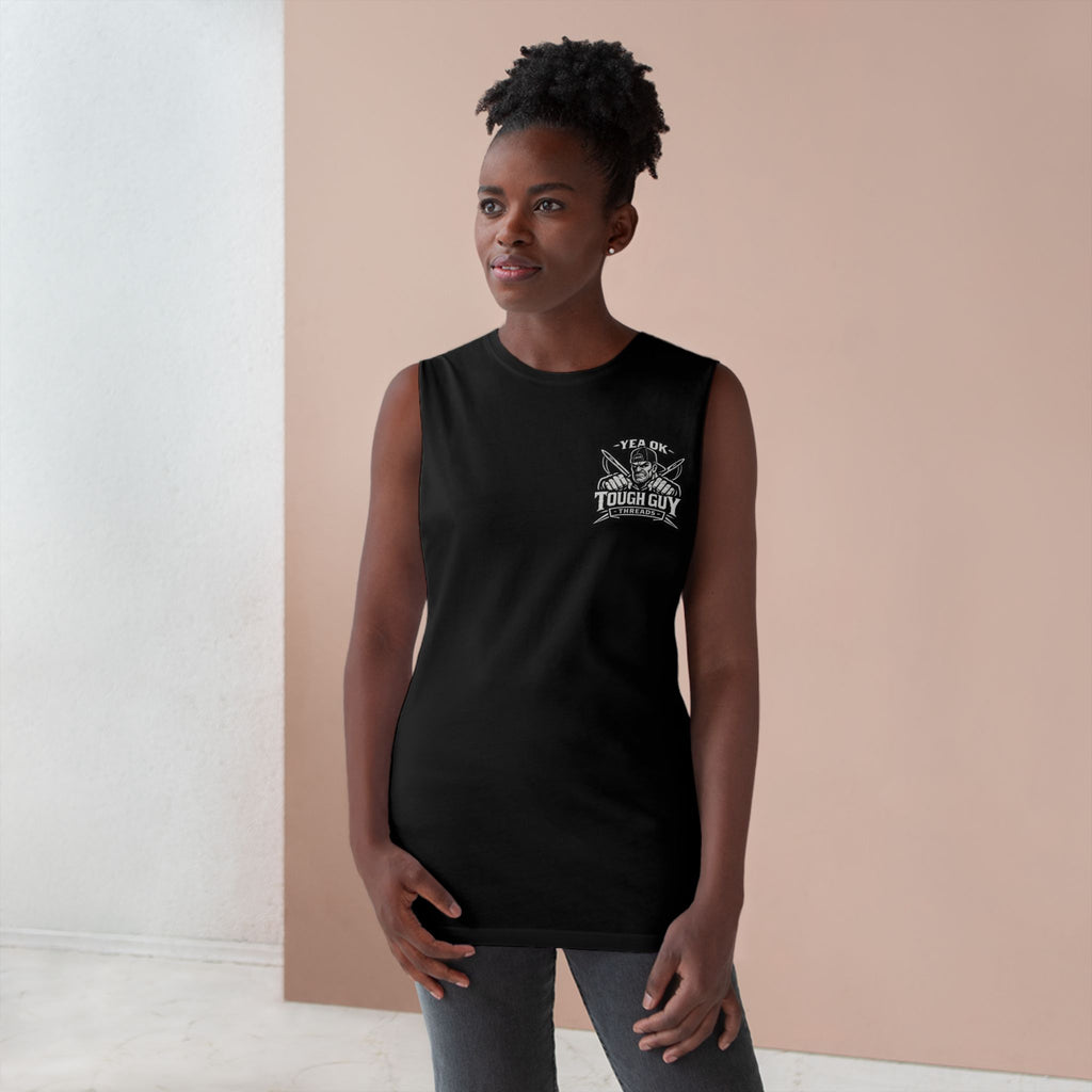 Chest & Triceps Day Tank Top — Tough Guy Gym Workout Sleeveless Shirt