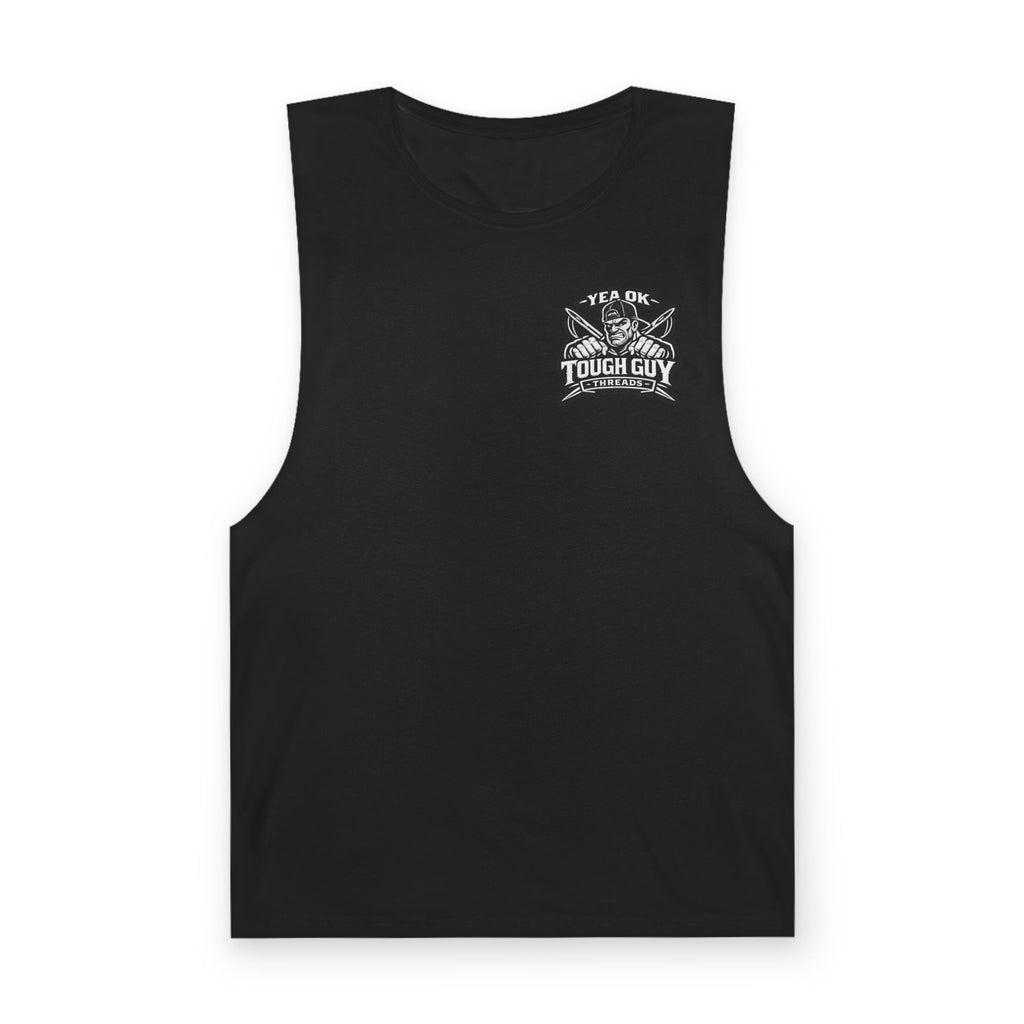 Chest & Triceps Day Tank Top — Tough Guy Gym Workout Sleeveless Shirt