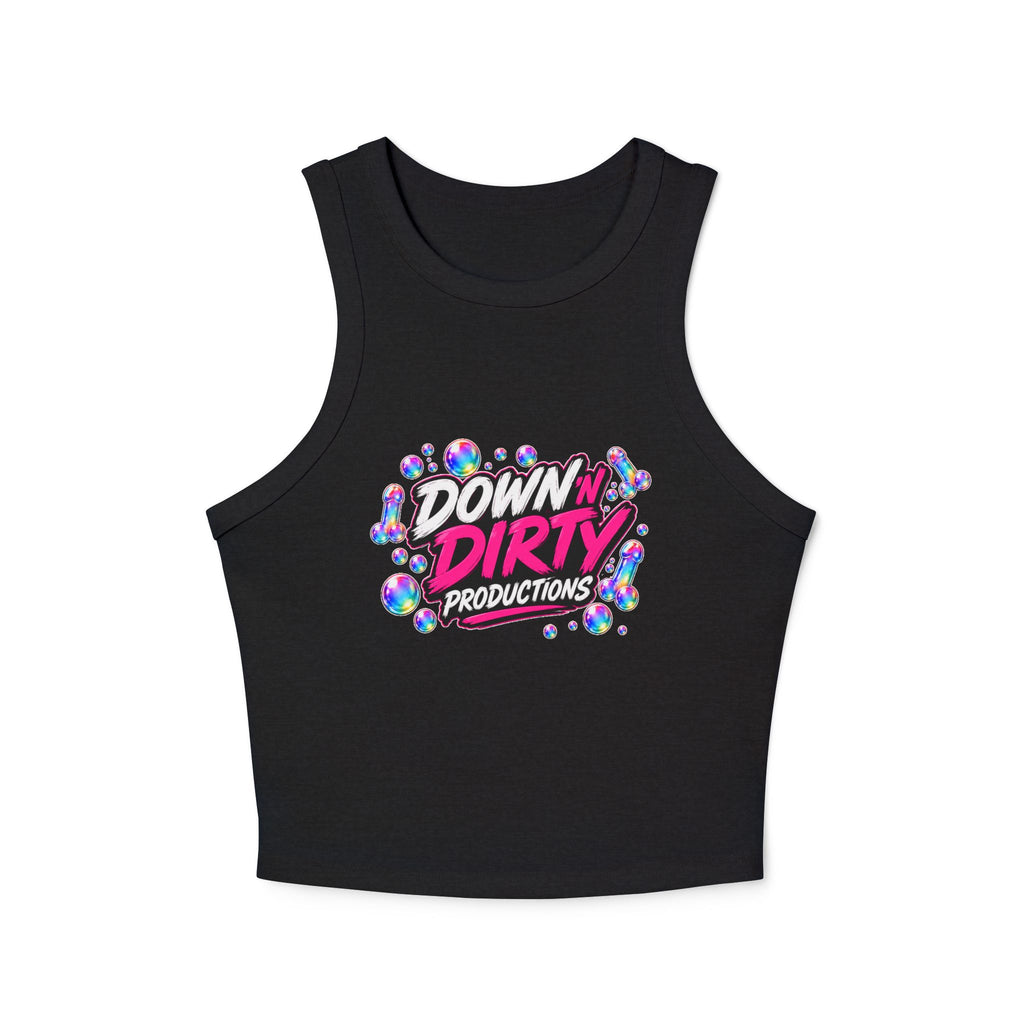I Love Blowing Bubbles Racer Tank — Down Dirty Productions Graphic Tank Top
