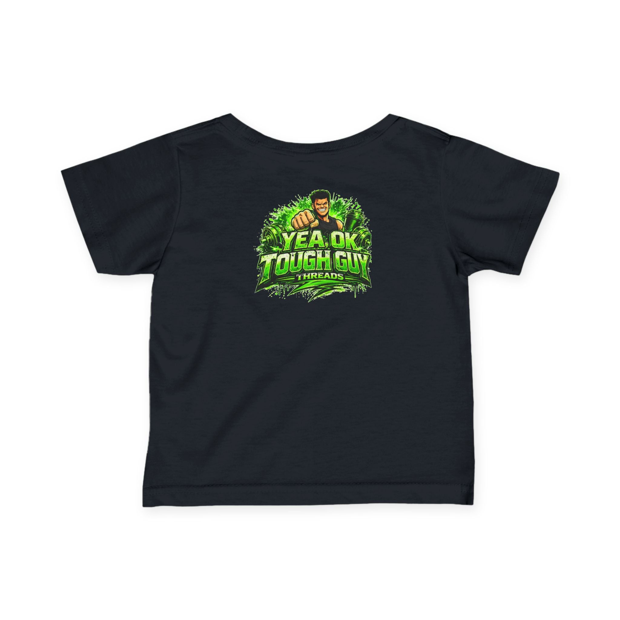 Infant Tee — "Dad Put Creatine in Mom’s Coffee" Funny Baby Gym Shirt