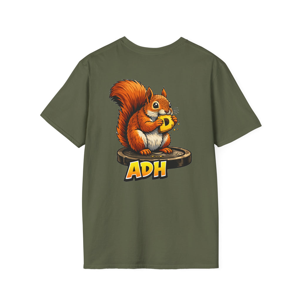 ADH Squirrel T-Shirt — Funny Nutty 'Yeah Ok Tough Guy' Graphic Tee