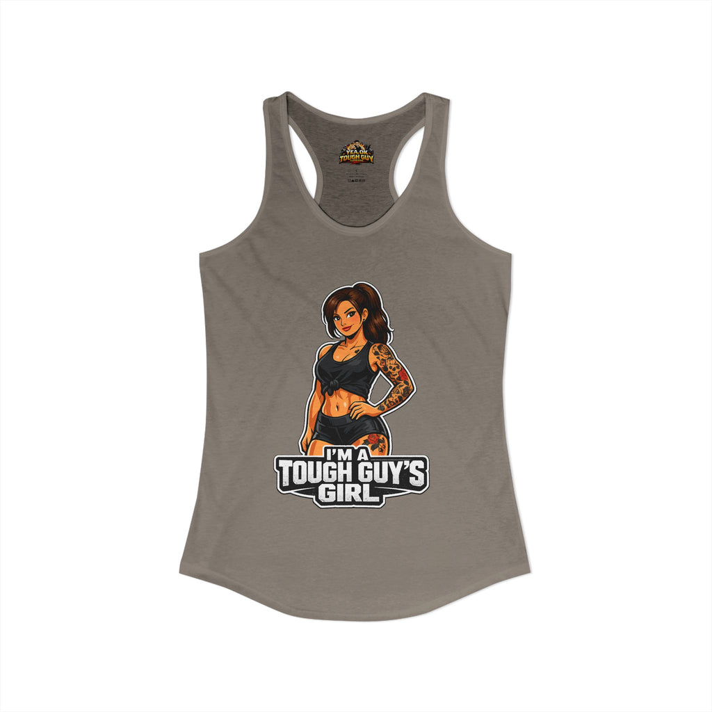 Women's Racerback Training Tank — Yea Ok Tough Guy
