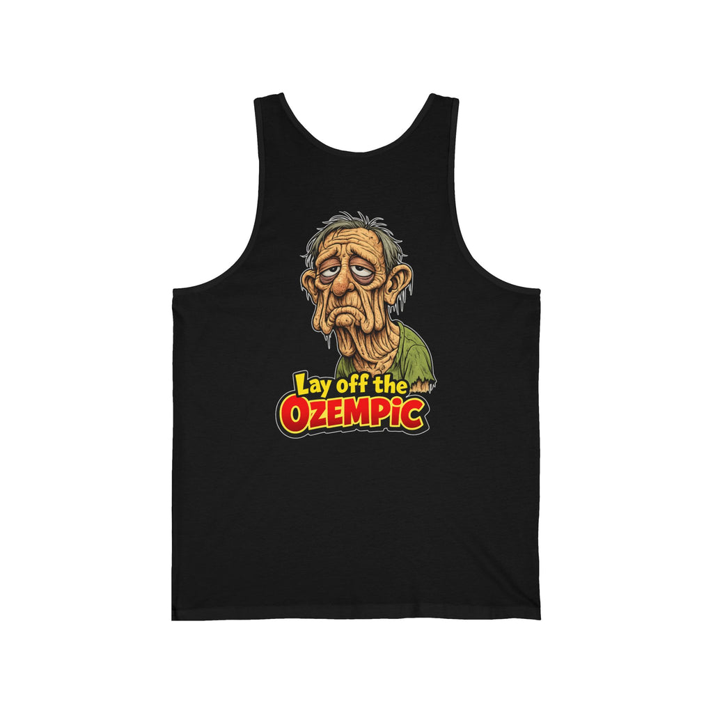 Lay Off the Ozempic Tank Top — Funny Ozempic Meme Fitness Shirt