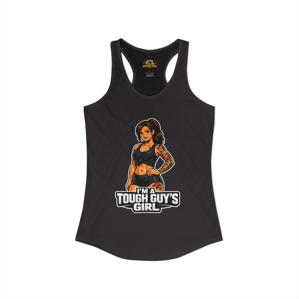 Women's Racerback Training Tank — Yea Ok Tough Guy