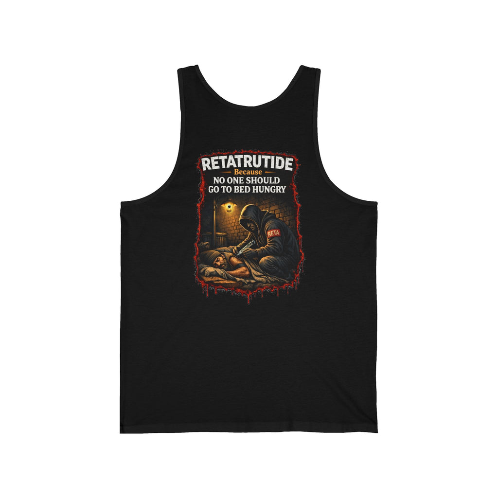 Retatrutide 'No One Should Go to Bed Hungry' Graphic Tank Top