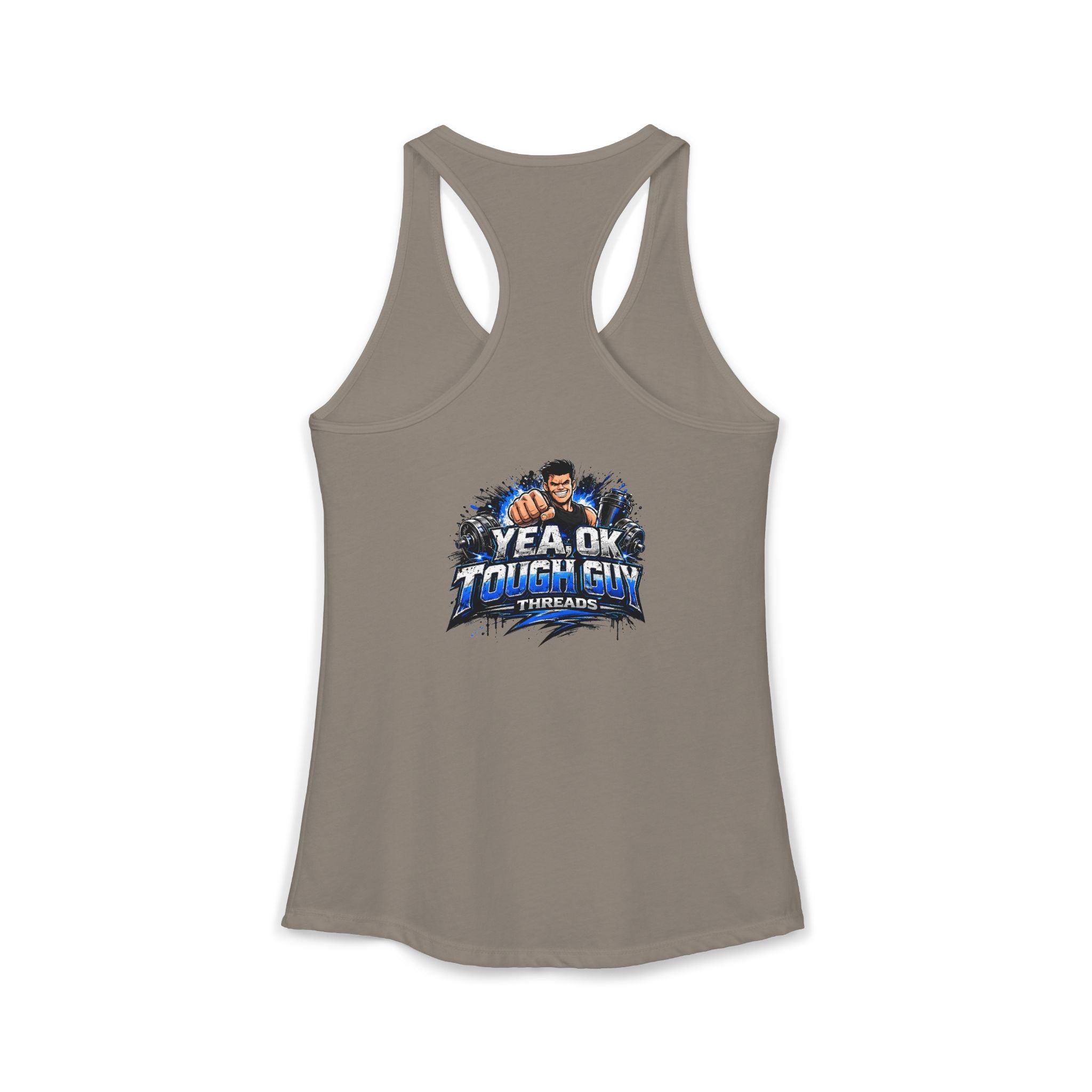 Women's Racerback Training Tank — Yea Ok Tough Guy