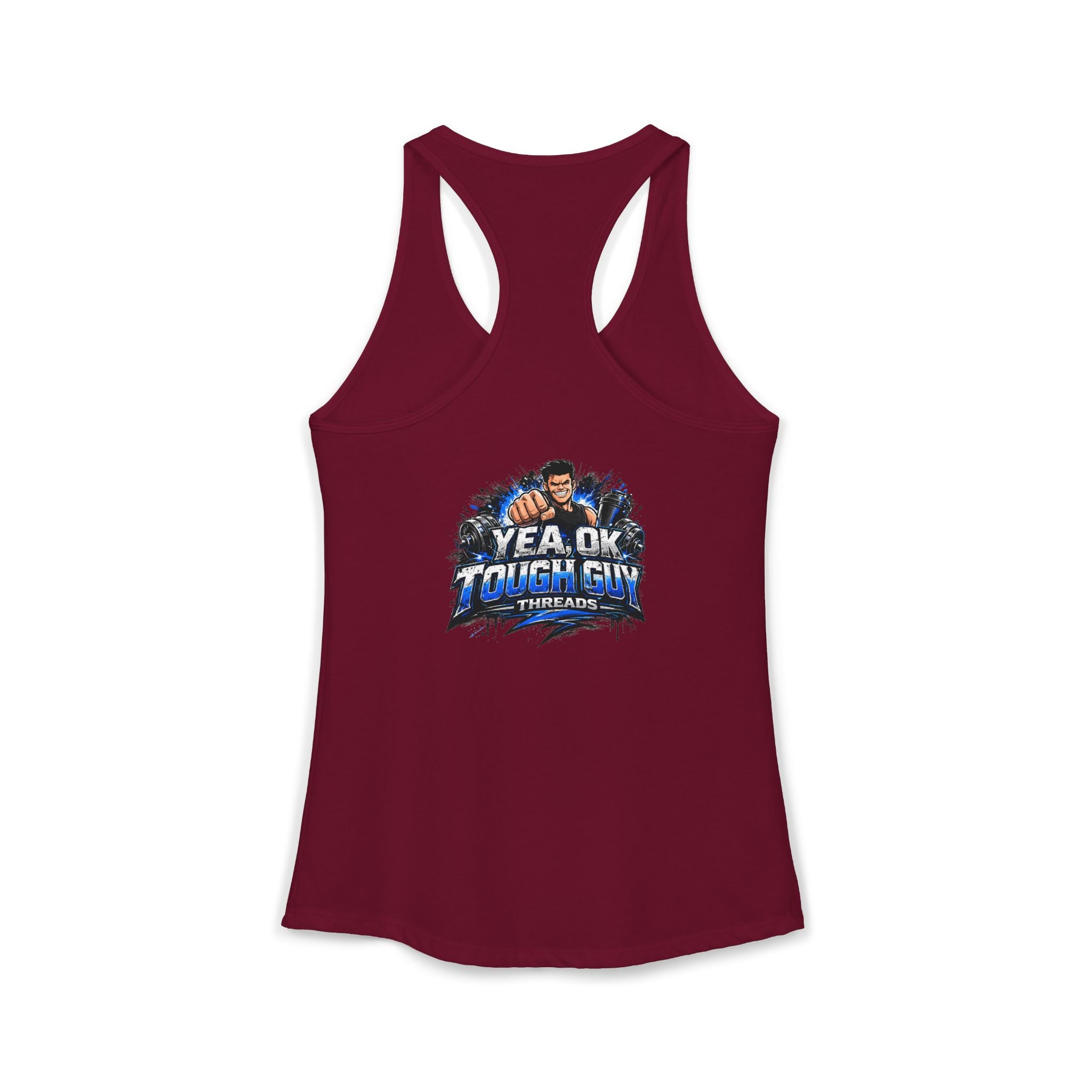 Women's Racerback Training Tank — Yea Ok Tough Guy