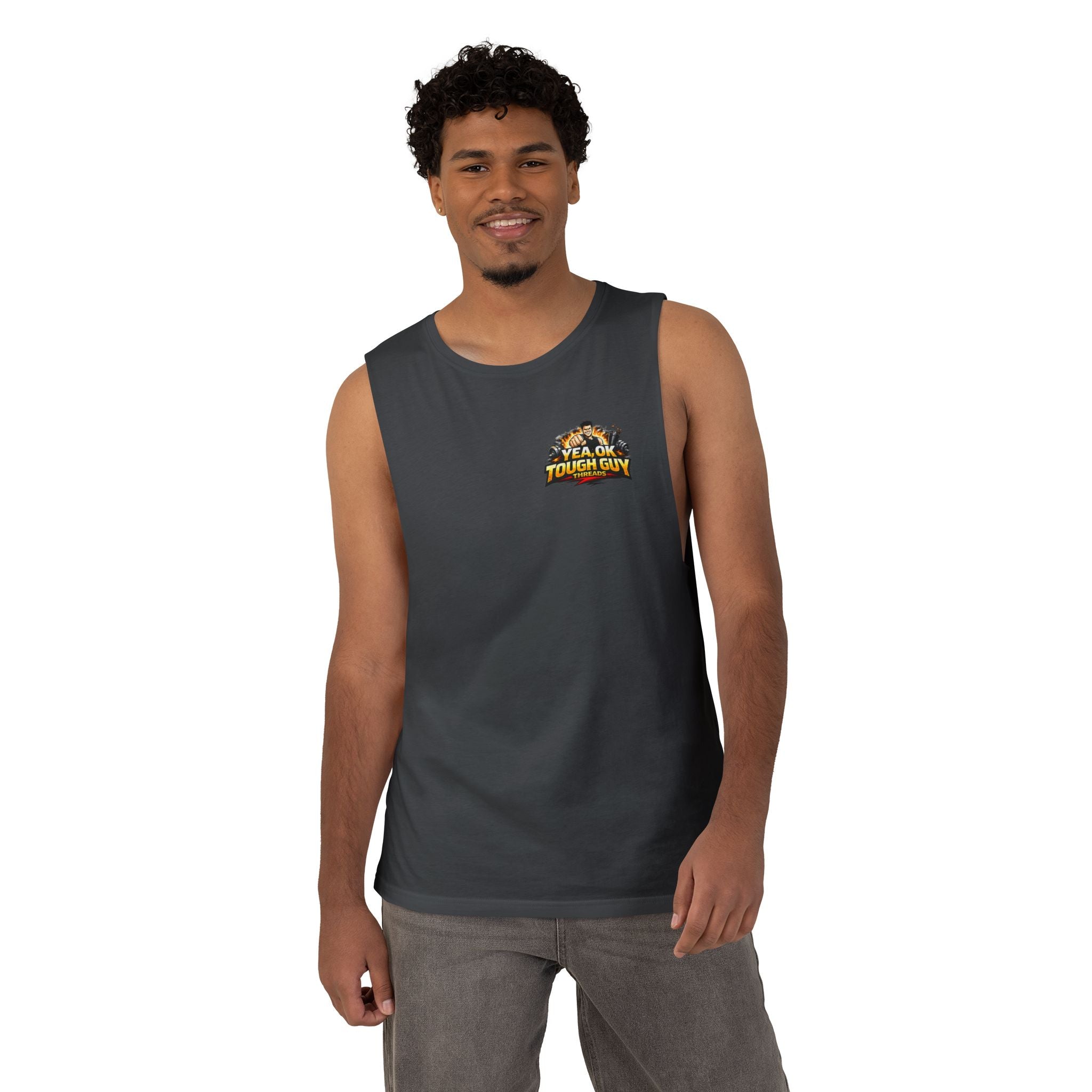 Iron Is My Therapy Tank Top — Gym Workout Muscle Tank