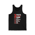 Tank Top — "3 Facts About Me: I Don't Like Violence, I Have a Small Penis, I Lie a Lot" Graphic