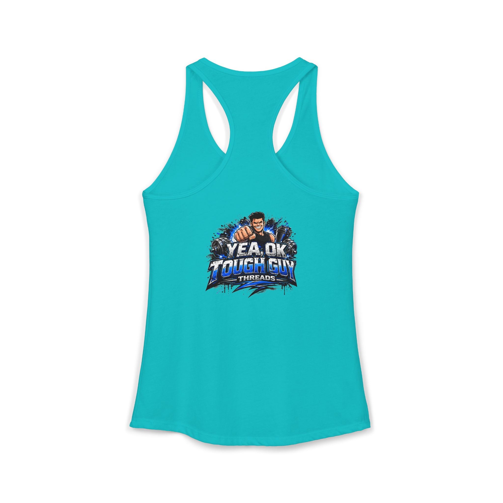 Women's Racerback Training Tank — Yea Ok Tough Guy