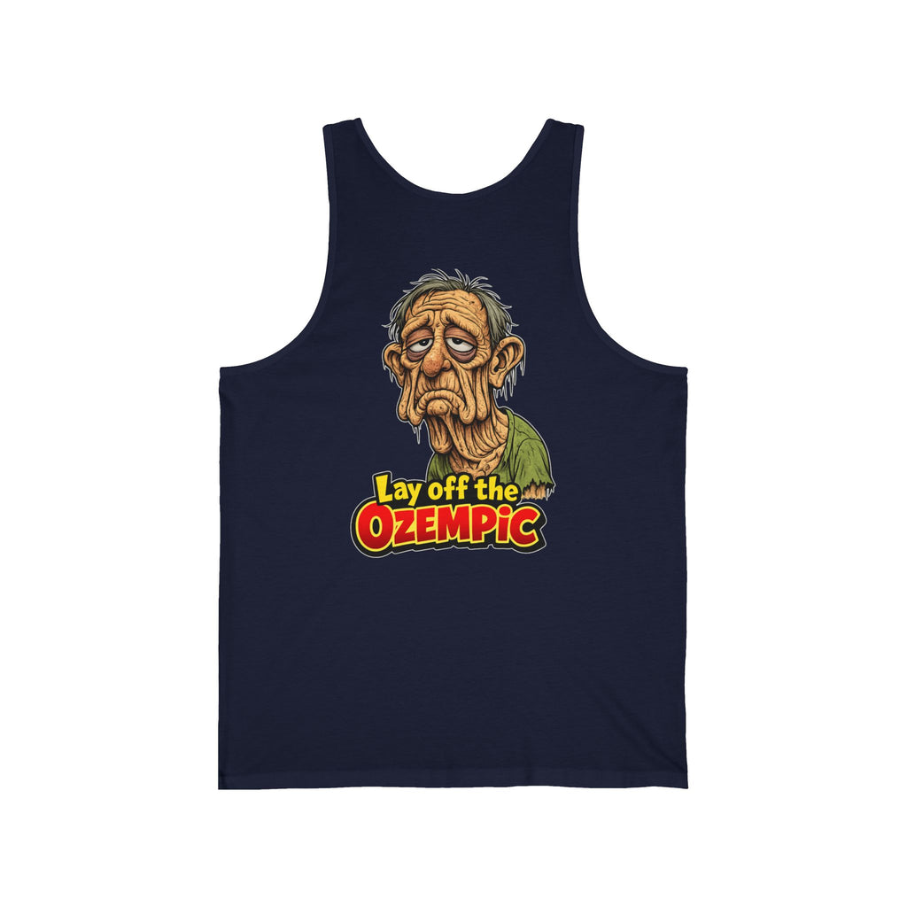 Lay Off the Ozempic Tank Top — Funny Ozempic Meme Fitness Shirt