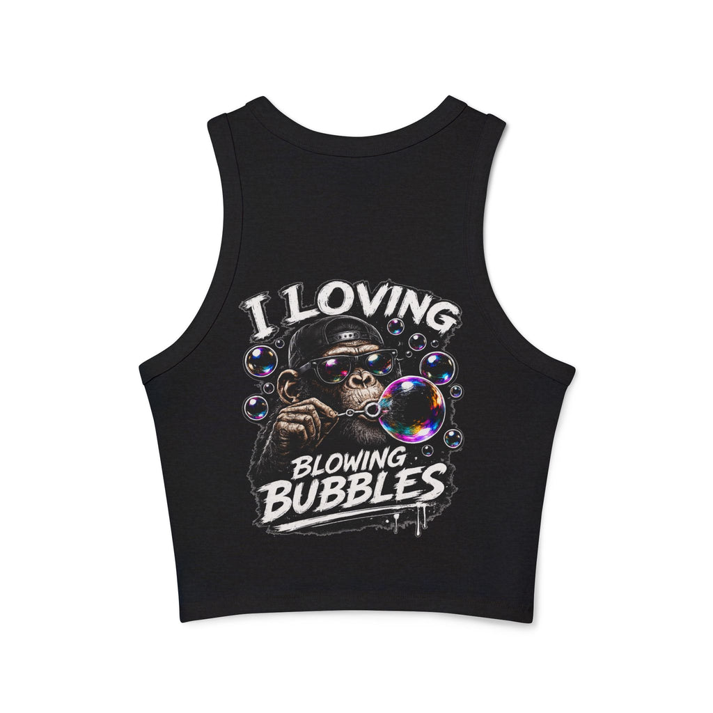 Down'n Dirty Productions 'I Loving Blowing Bubbles' Women's Racer Tank