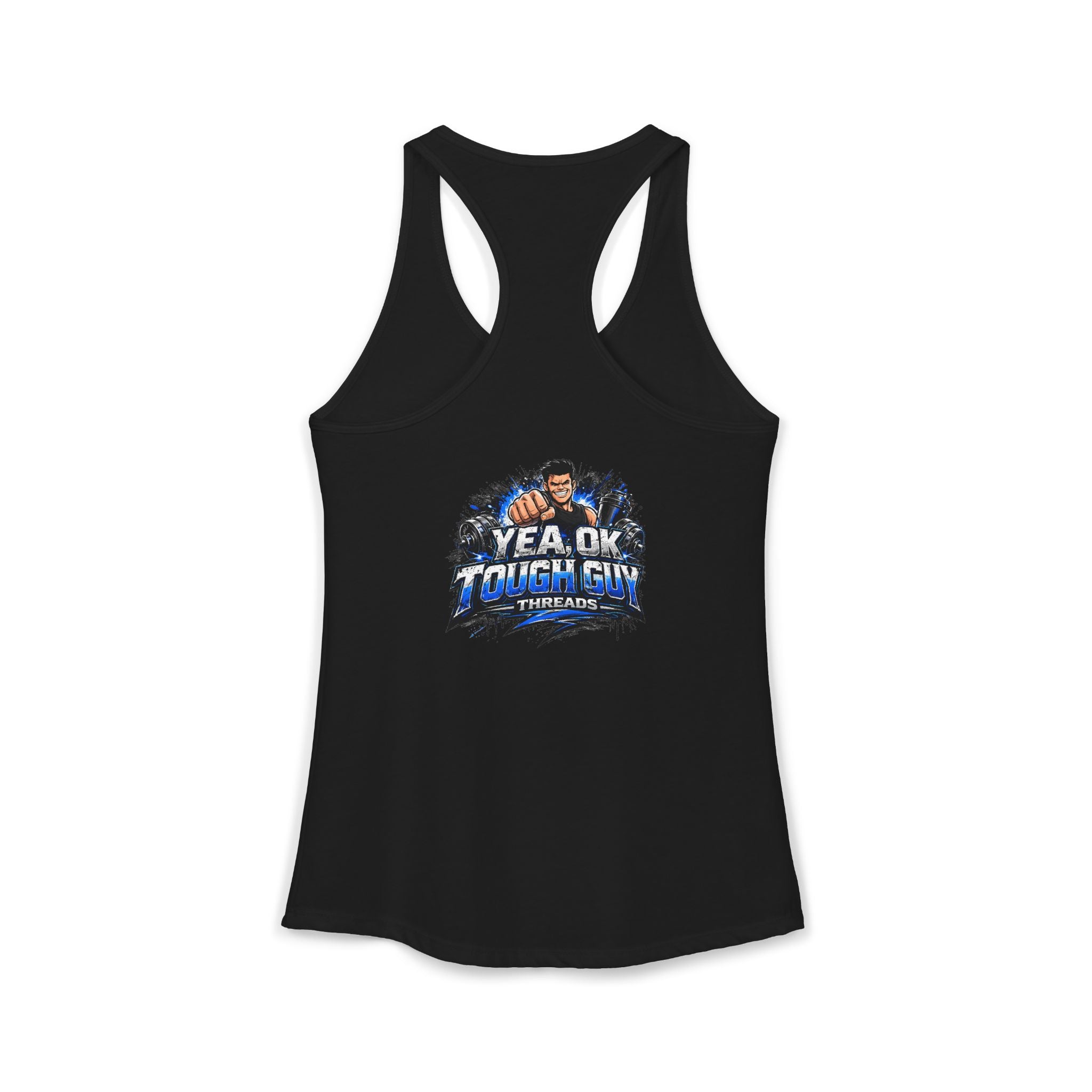 Women's Racerback Training Tank — Yea Ok Tough Guy