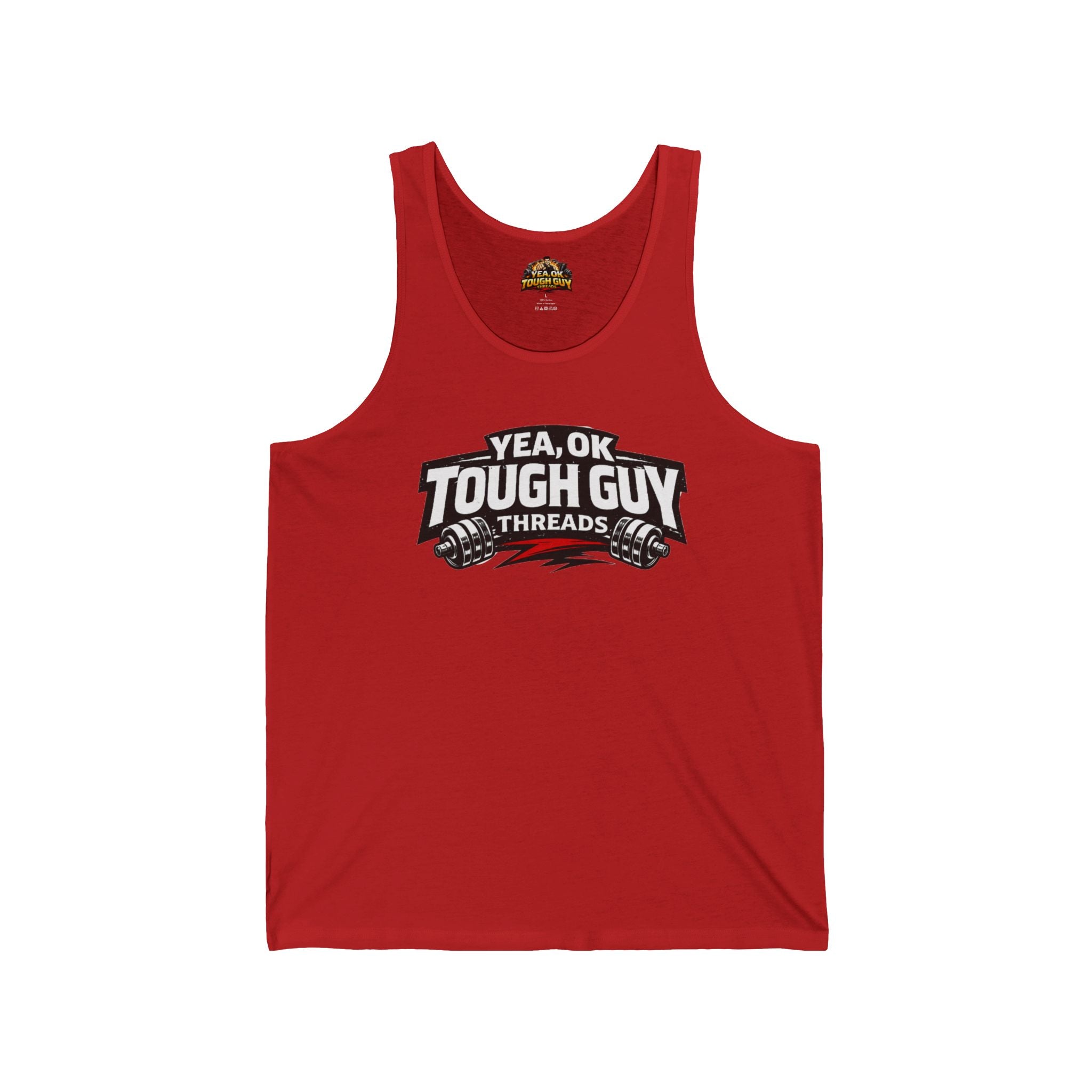 Tough Guy Threads Tank Top — 'Bringing a Whole New Meaning to Raising the Bar' Gym Tank