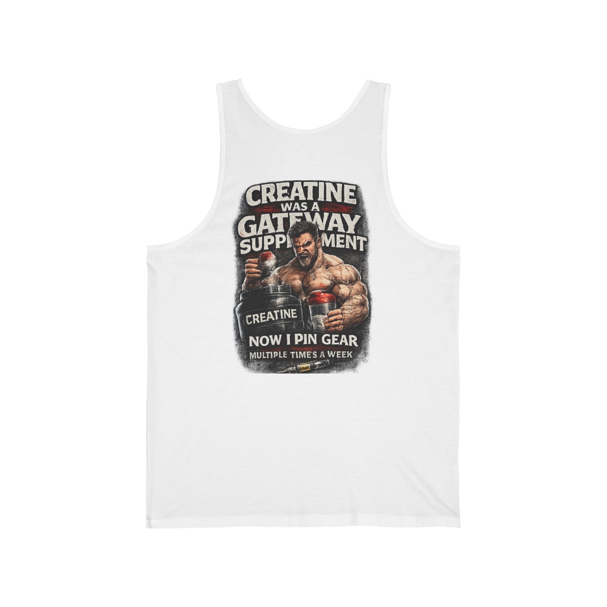 Creatine Gym Tank Top — "Creatine Was A Gateway Supplement" Bodybuilding Workout Tank
