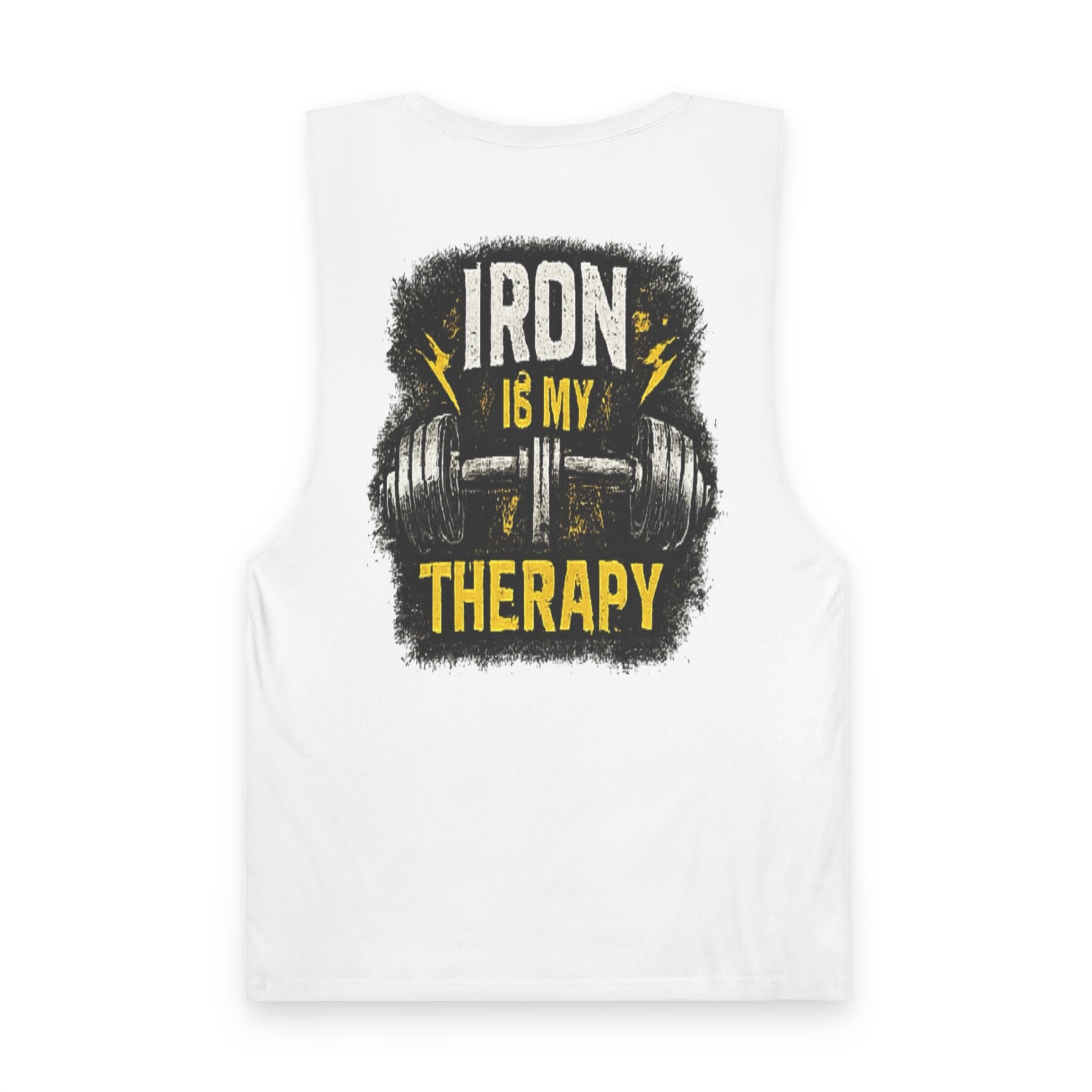 Iron Is My Therapy Tank Top — Gym Workout Muscle Tank