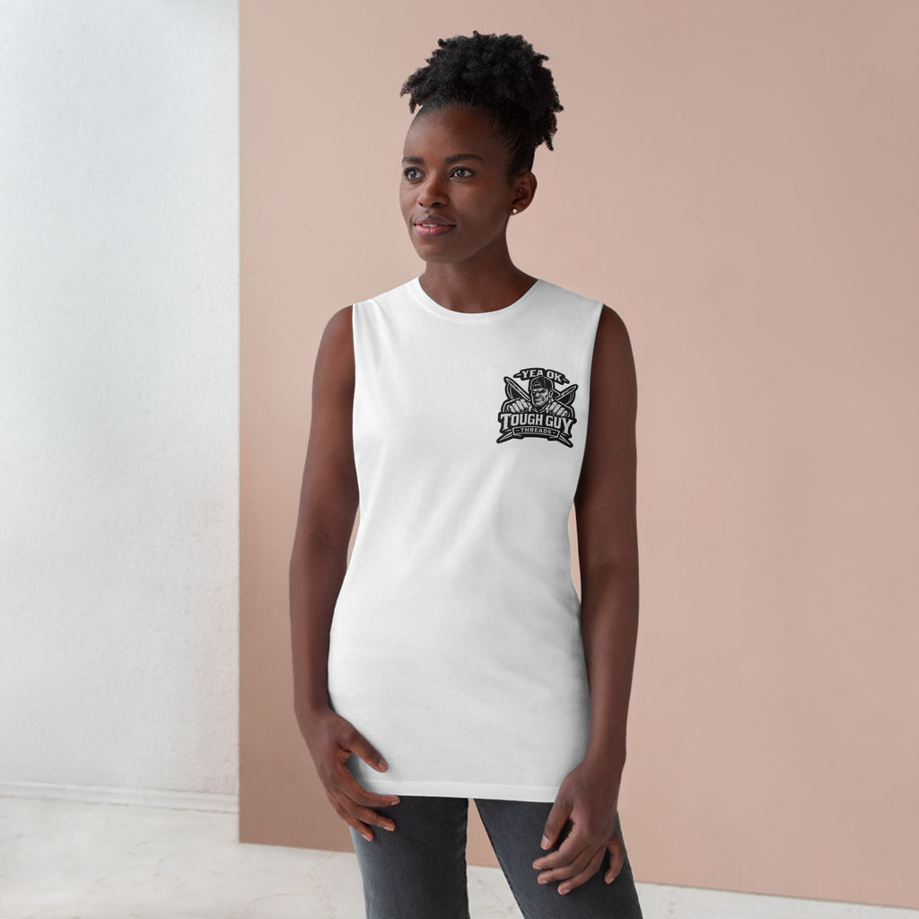 Chest & Triceps Day Tank Top — Tough Guy Gym Workout Sleeveless Shirt