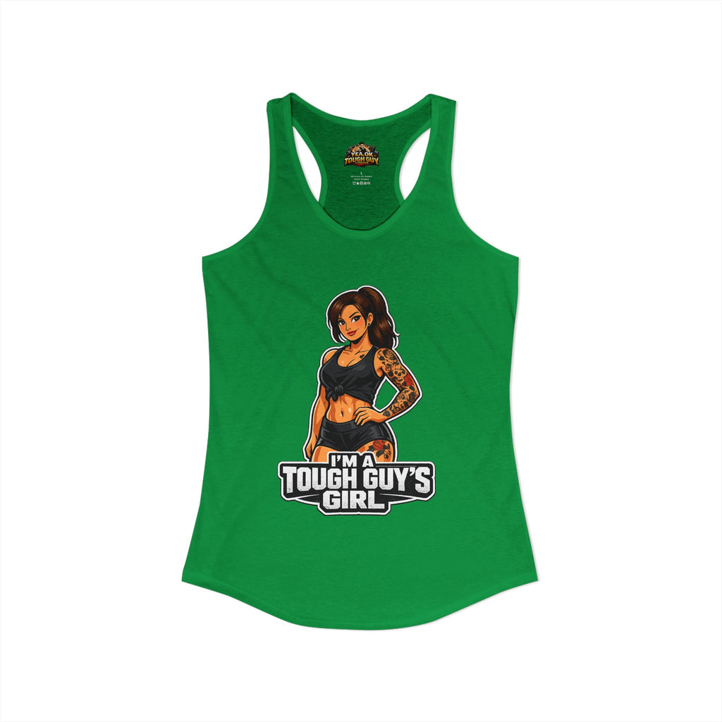 Women's Racerback Training Tank — Yea Ok Tough Guy