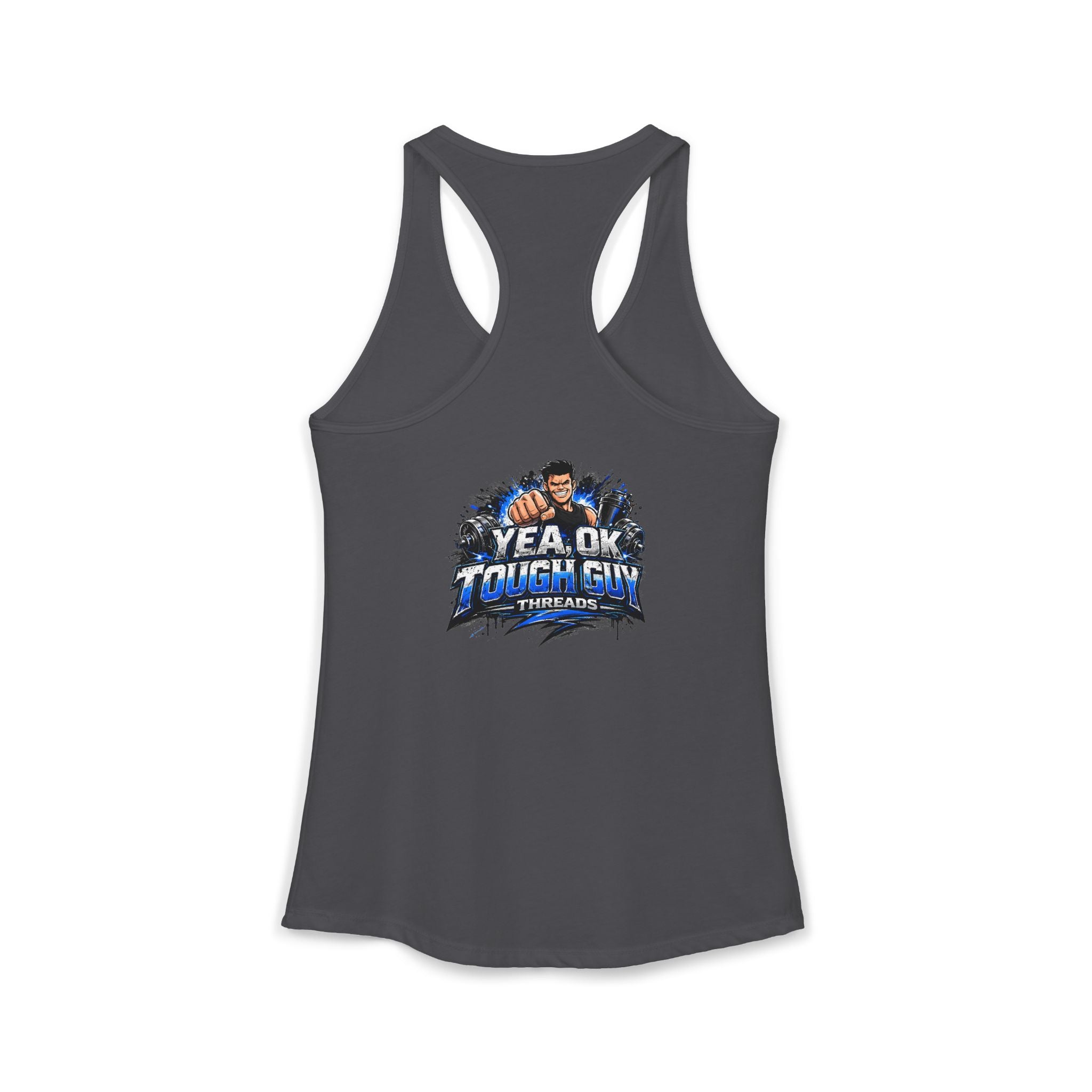 Women's Racerback Training Tank — Yea Ok Tough Guy