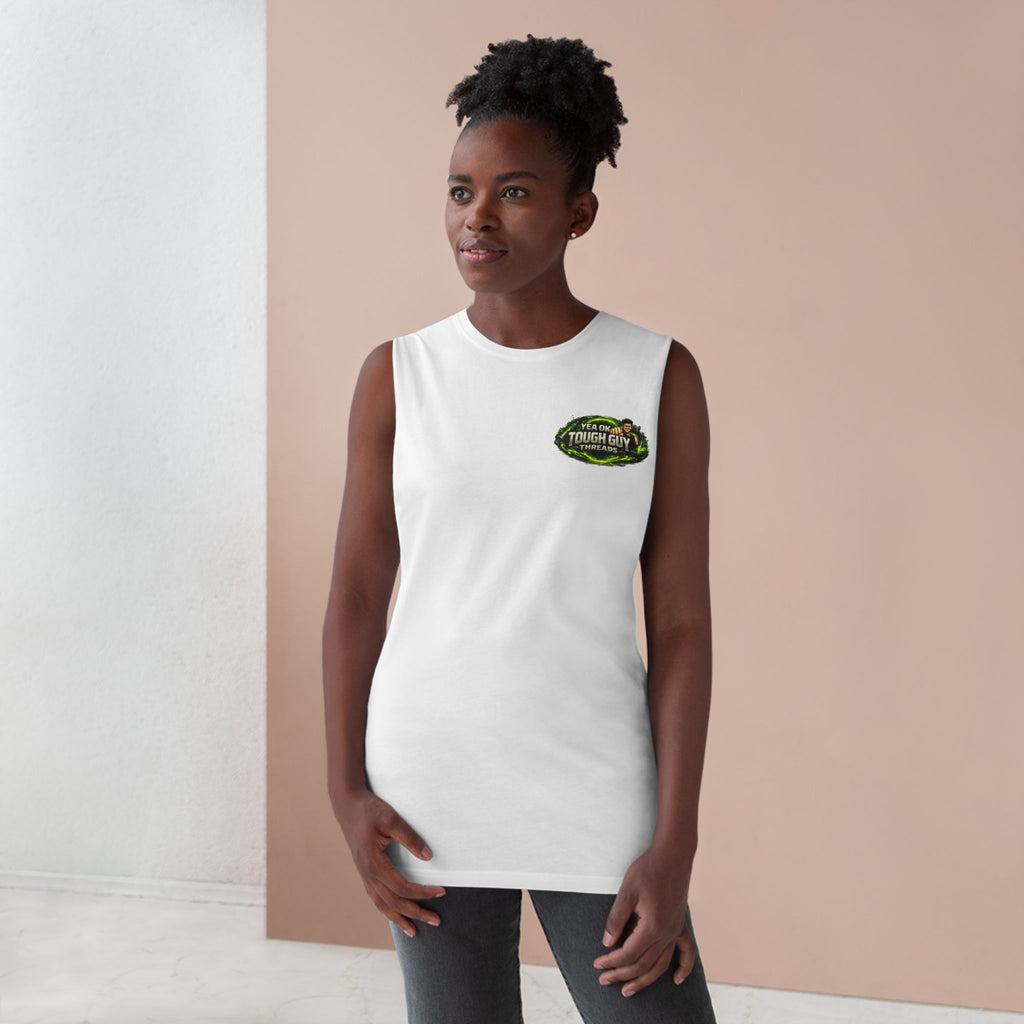 Researcher Tank Top — 'Tough Guy' Vintage Gym Muscle Science Design