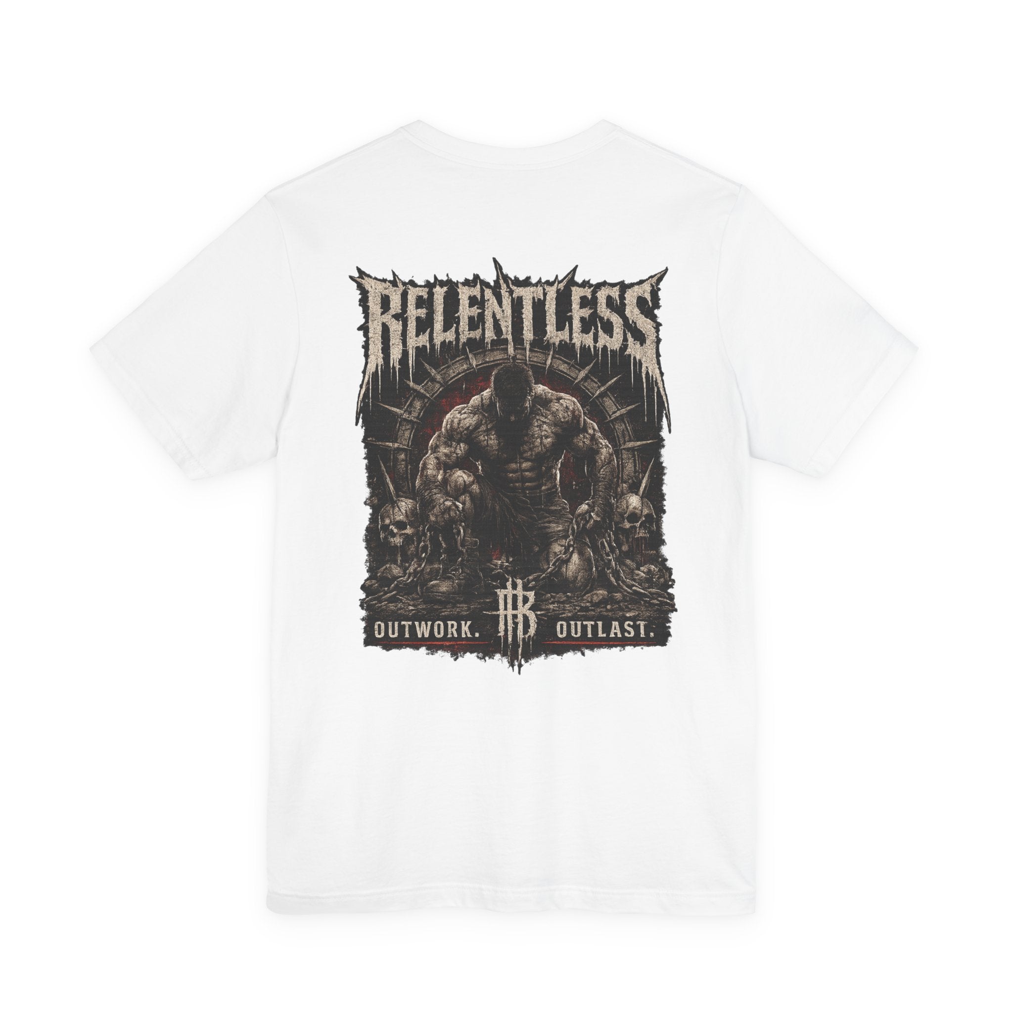 Relentless Tough Guy Graphic Tee — "Relentless" Back Print