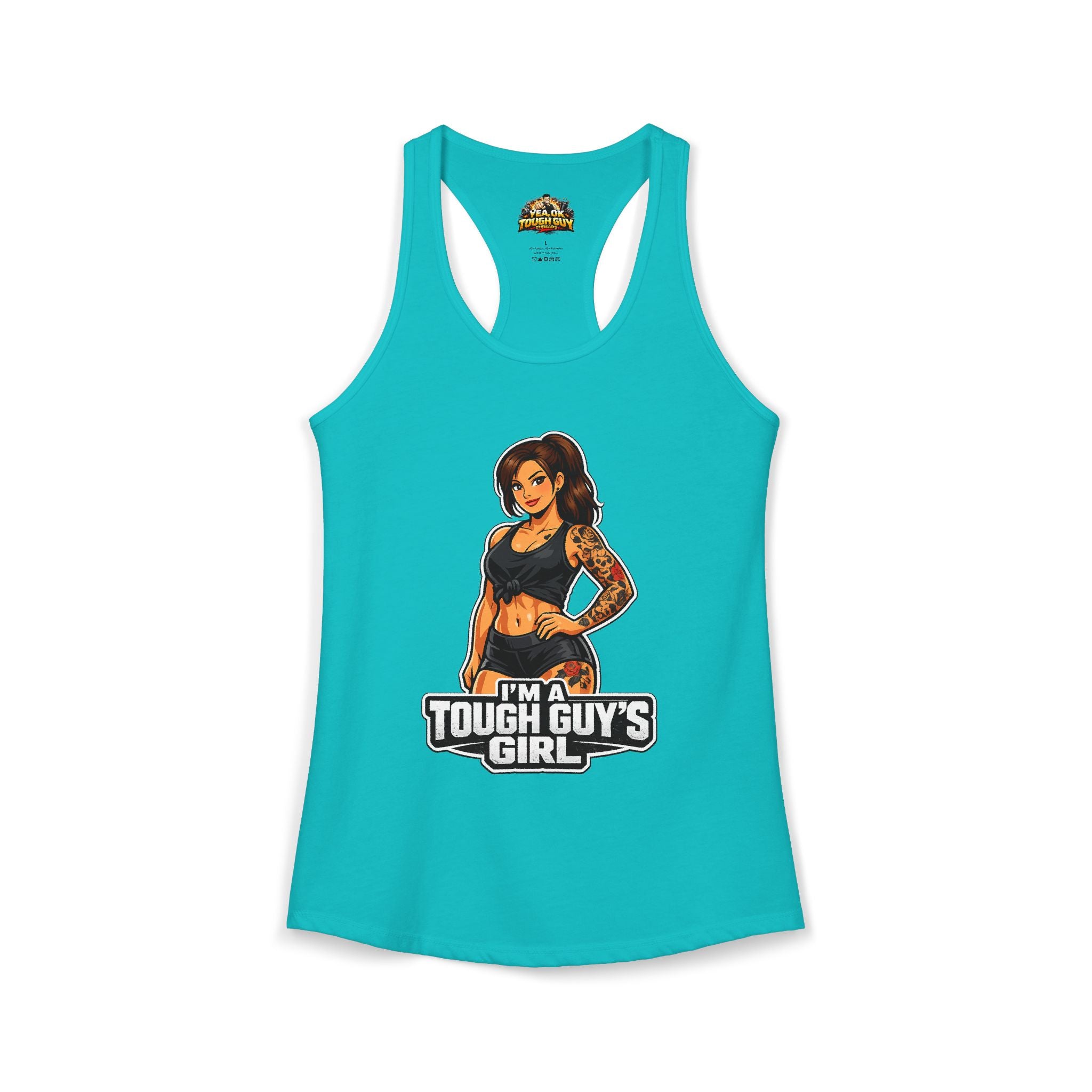 Women's Racerback Training Tank — Yea Ok Tough Guy