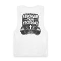 Stronger Than Yesterday Tank Top – Motivational Weightlifting Gym Tank