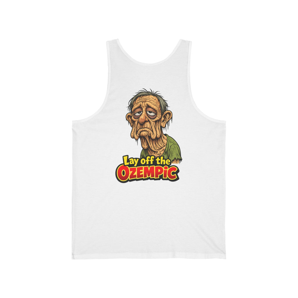 Lay Off the Ozempic Tank Top — Funny Ozempic Meme Fitness Shirt