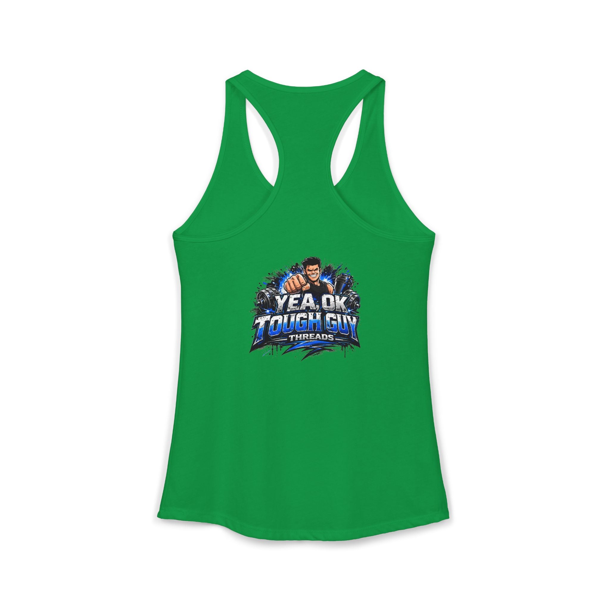 Women's Racerback Training Tank — Yea Ok Tough Guy