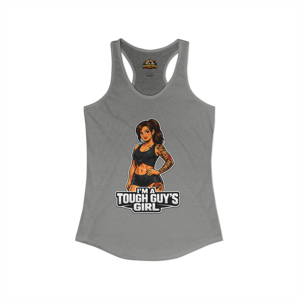 Women's Racerback Training Tank — Yea Ok Tough Guy