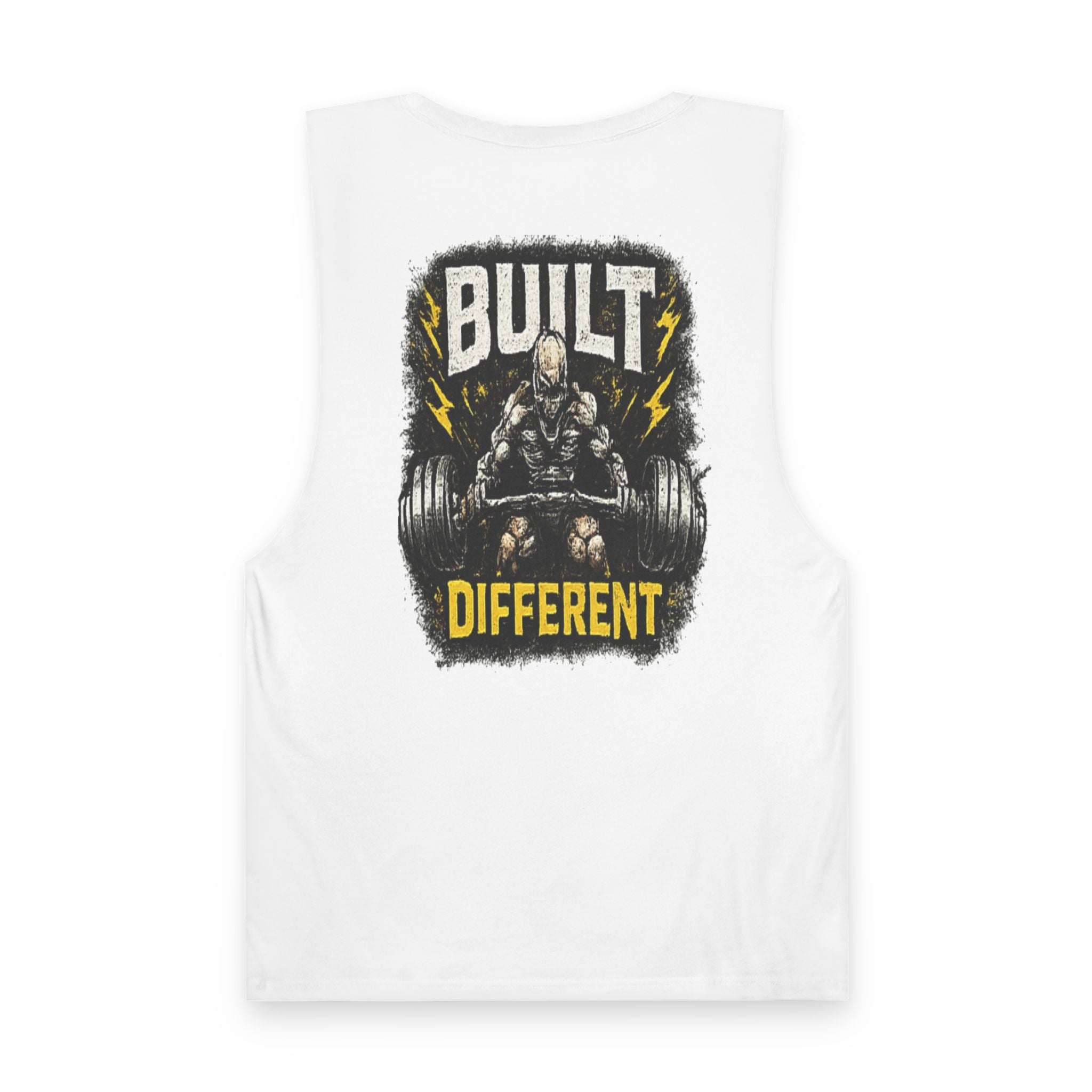 Built Different Tank Top — "Built Different" Weightlifting Gym Muscle Tank
