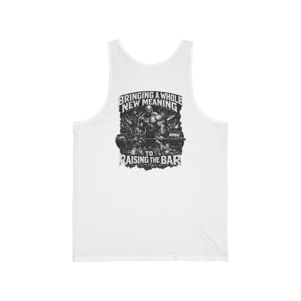 Tough Guy Threads Tank Top — 'Bringing a Whole New Meaning to Raising the Bar' Gym Tank