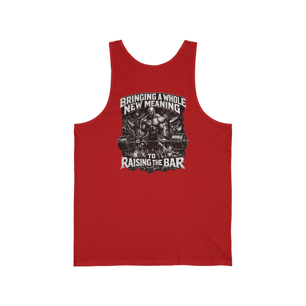 Tough Guy Threads Tank Top — 'Bringing a Whole New Meaning to Raising the Bar' Gym Tank