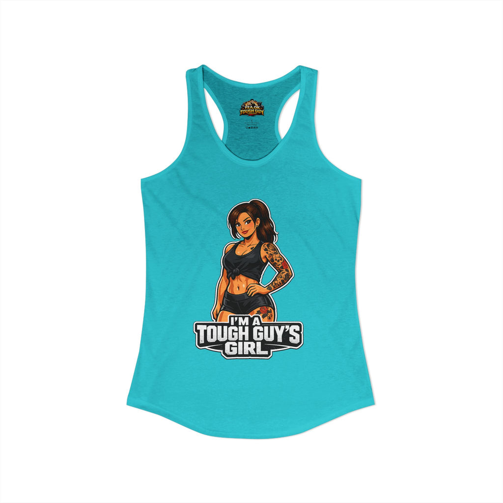 Women's Racerback Training Tank — Yea Ok Tough Guy