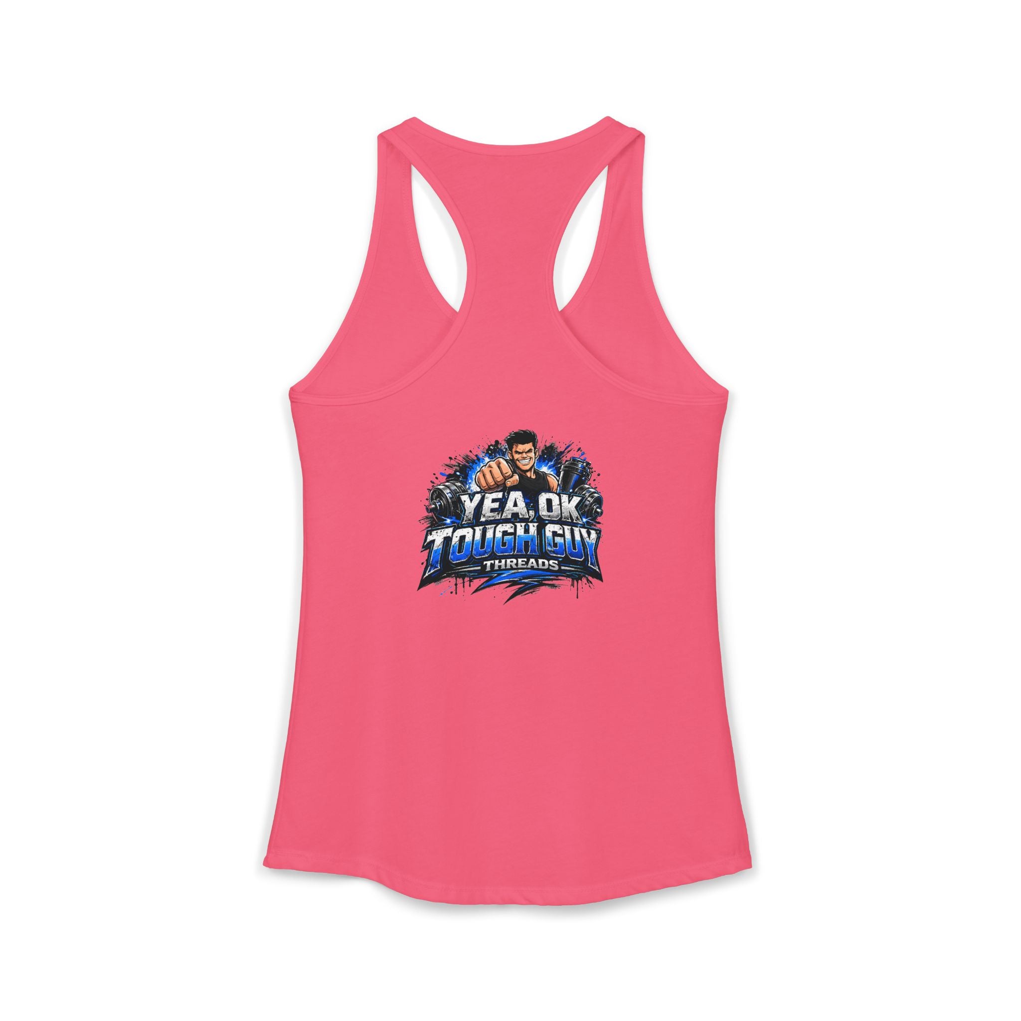 Women's Racerback Training Tank — Yea Ok Tough Guy