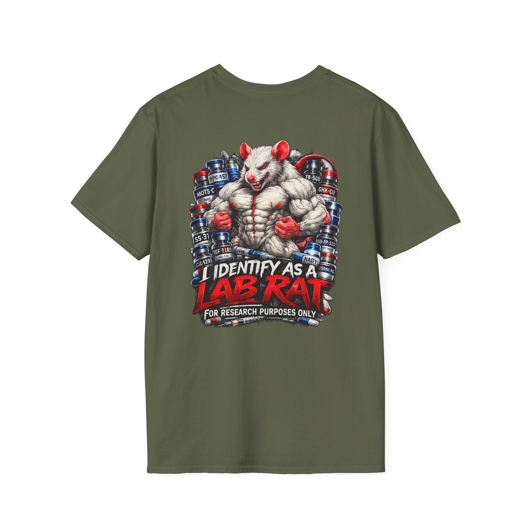 Lab Rat T-Shirt — "I Identify As A Lab Rat" Science Research Tee