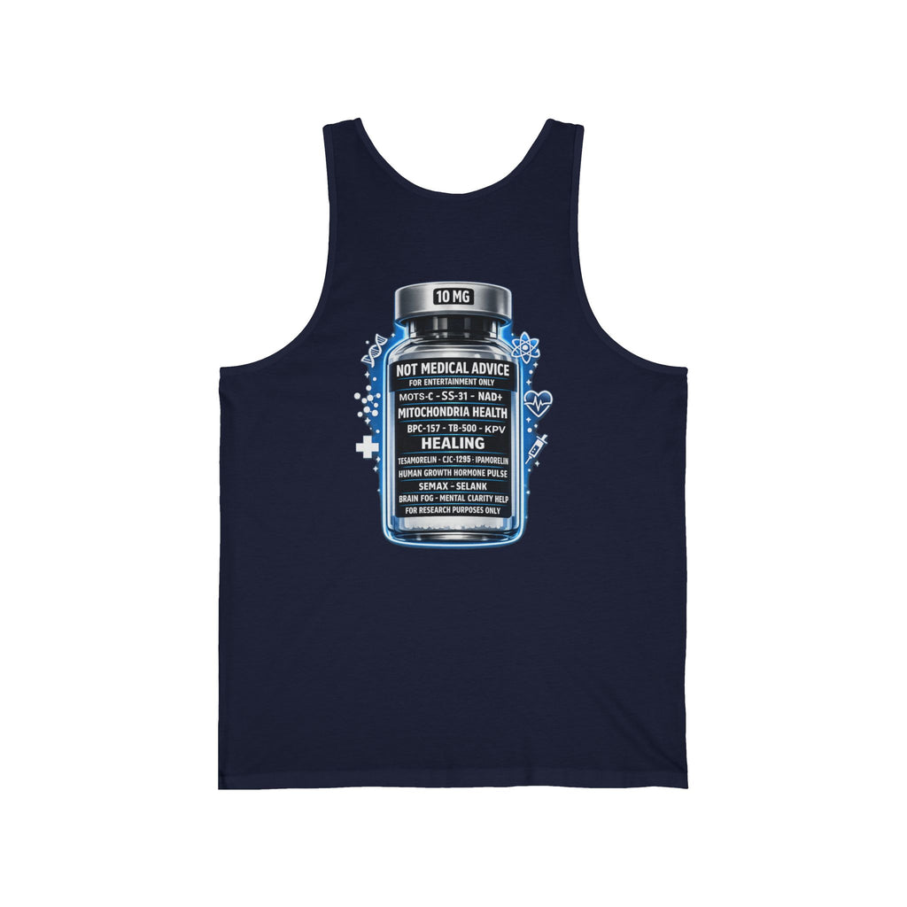 Healing Serum Bottle Tank Top — Inspirational Medicinal Graphic Tank