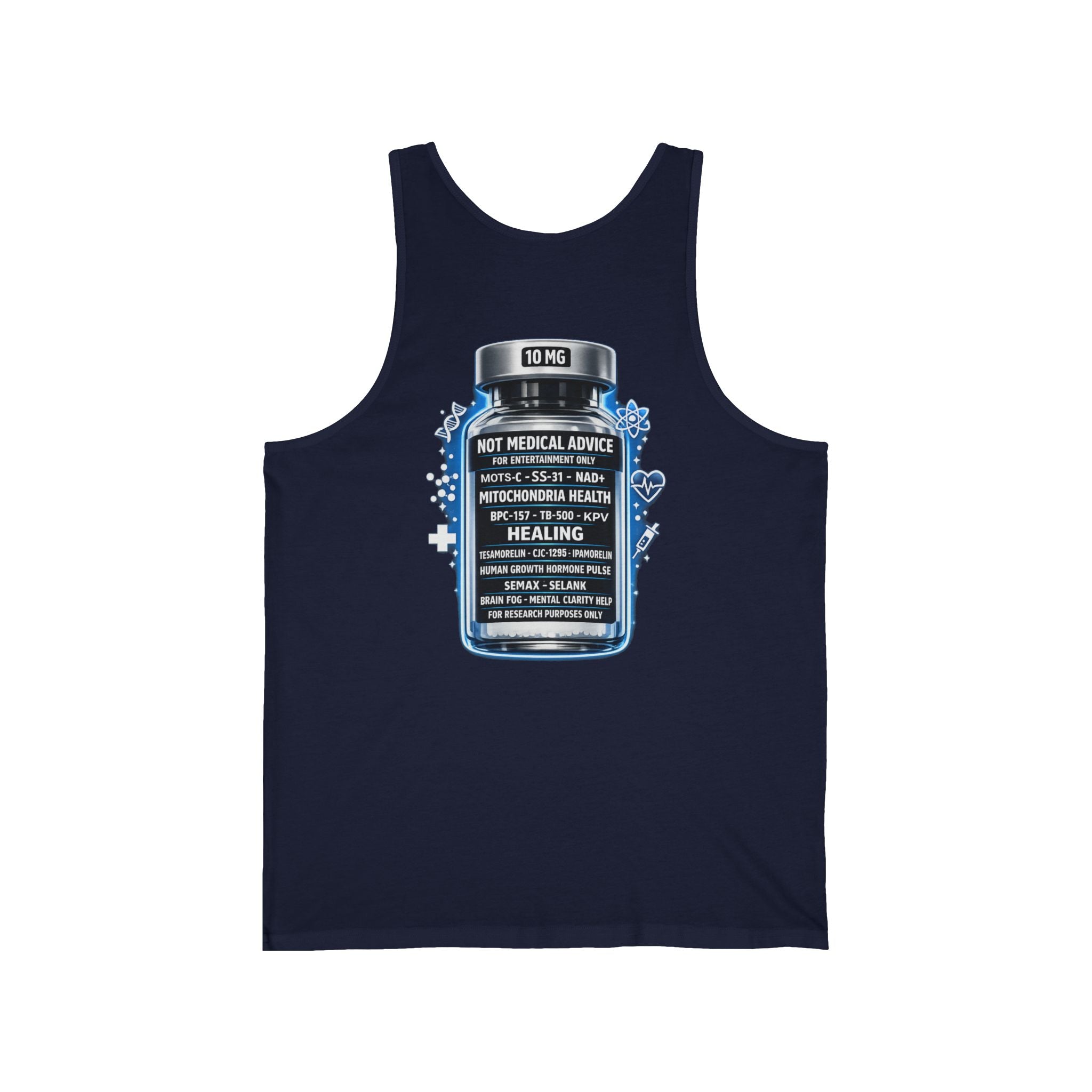 Healing Serum Bottle Tank Top — Inspirational Medicinal Graphic Tank