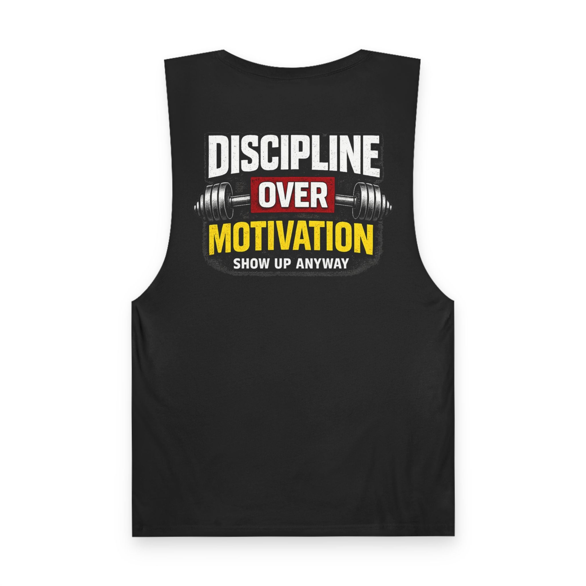 Discipline Over Motivation Tank Top — Gym Workout Fitness Muscle Tee