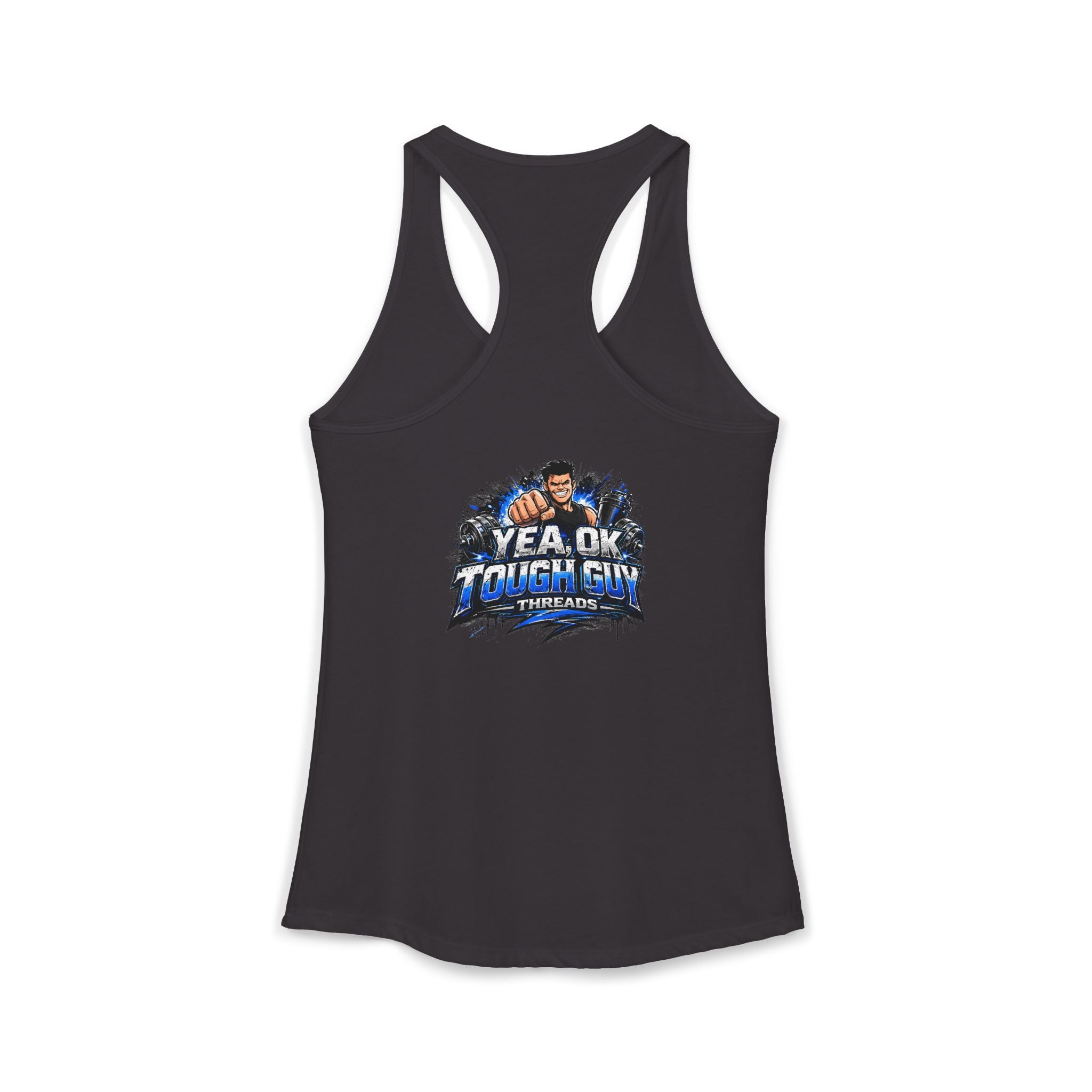 Women's Racerback Training Tank — Yea Ok Tough Guy