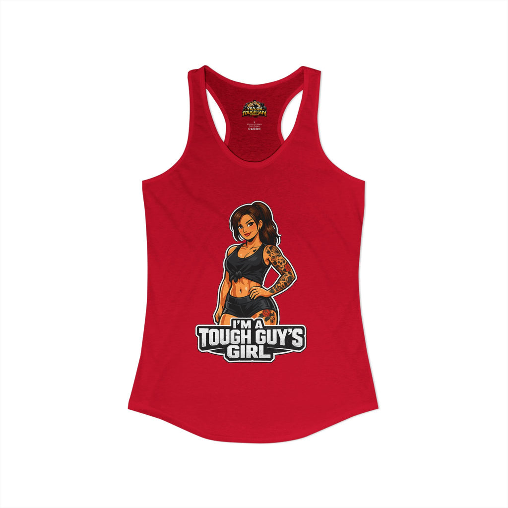 Women's Racerback Training Tank — Yea Ok Tough Guy