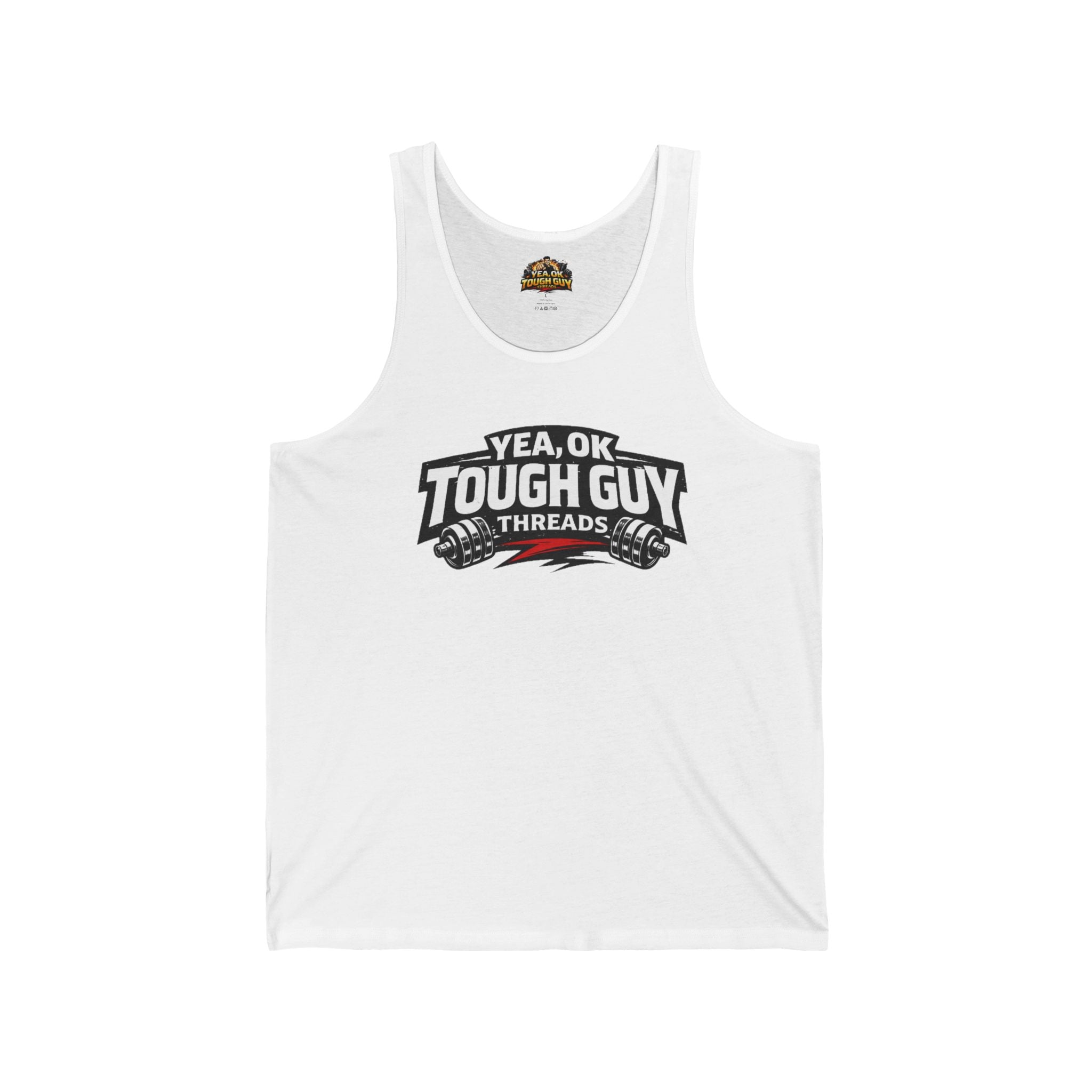 Tough Guy Threads Tank Top — 'Bringing a Whole New Meaning to Raising the Bar' Gym Tank