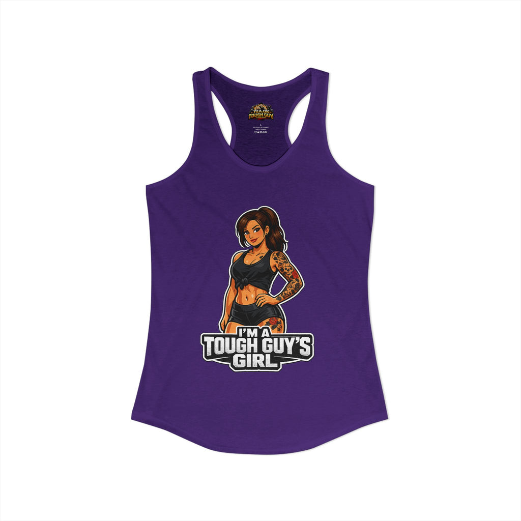 Women's Racerback Training Tank — Yea Ok Tough Guy