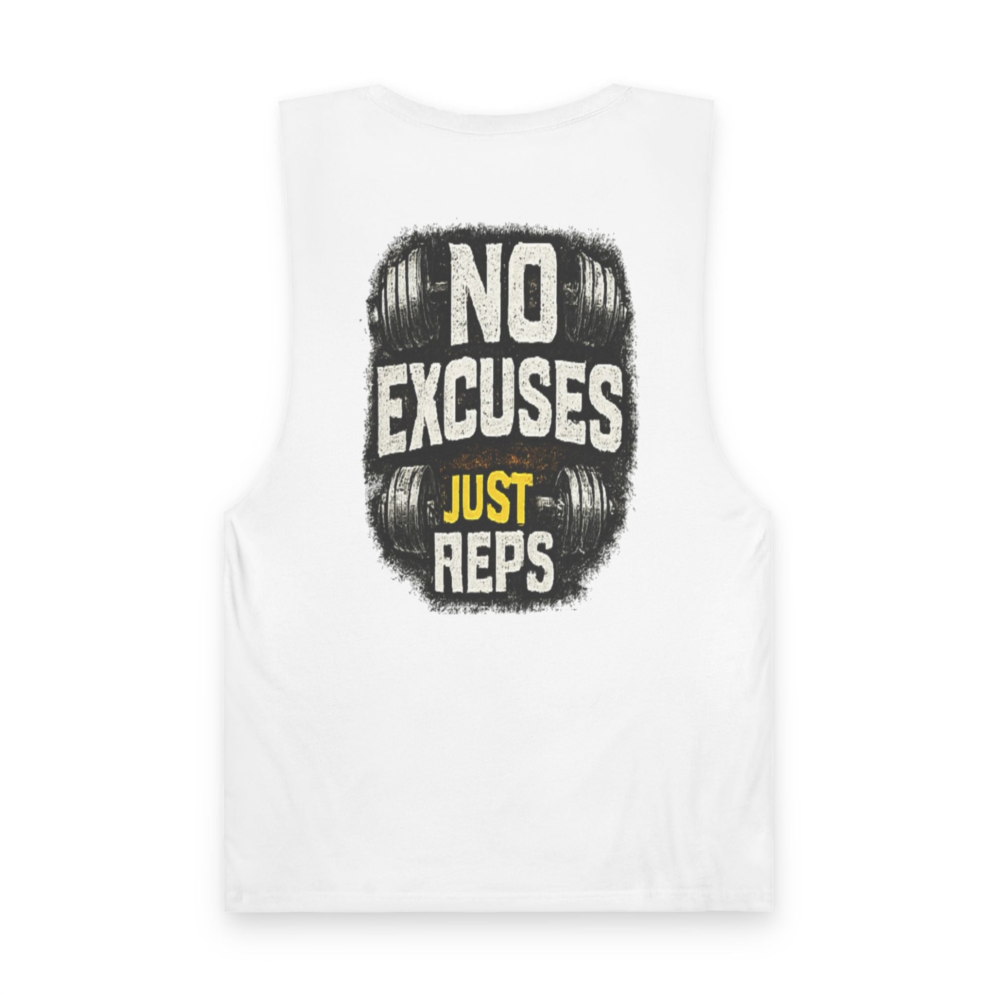 No Excuses Just Reps Tank Top — Motivational Gym Workout Tank
