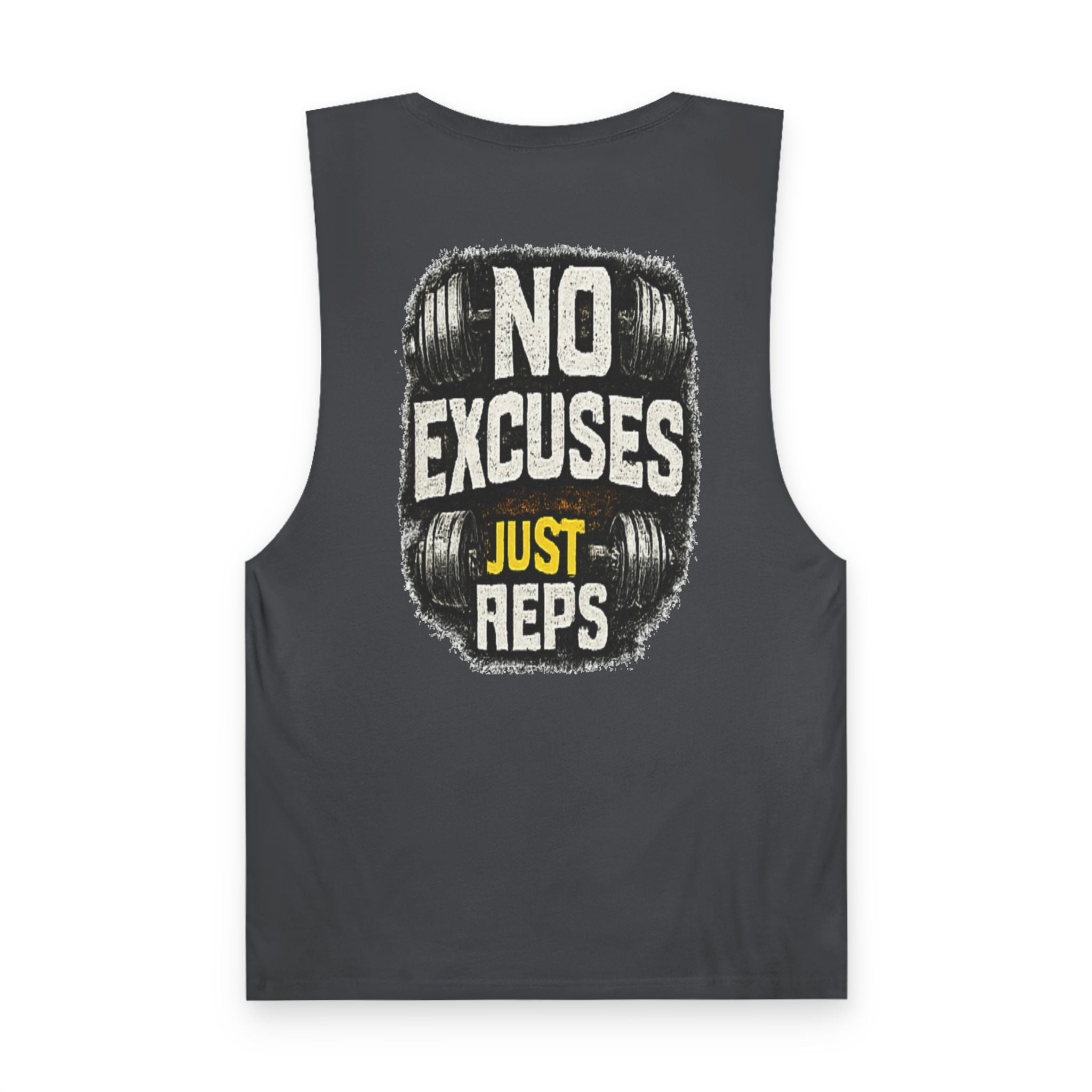 No Excuses Just Reps Tank Top — Motivational Gym Workout Tank