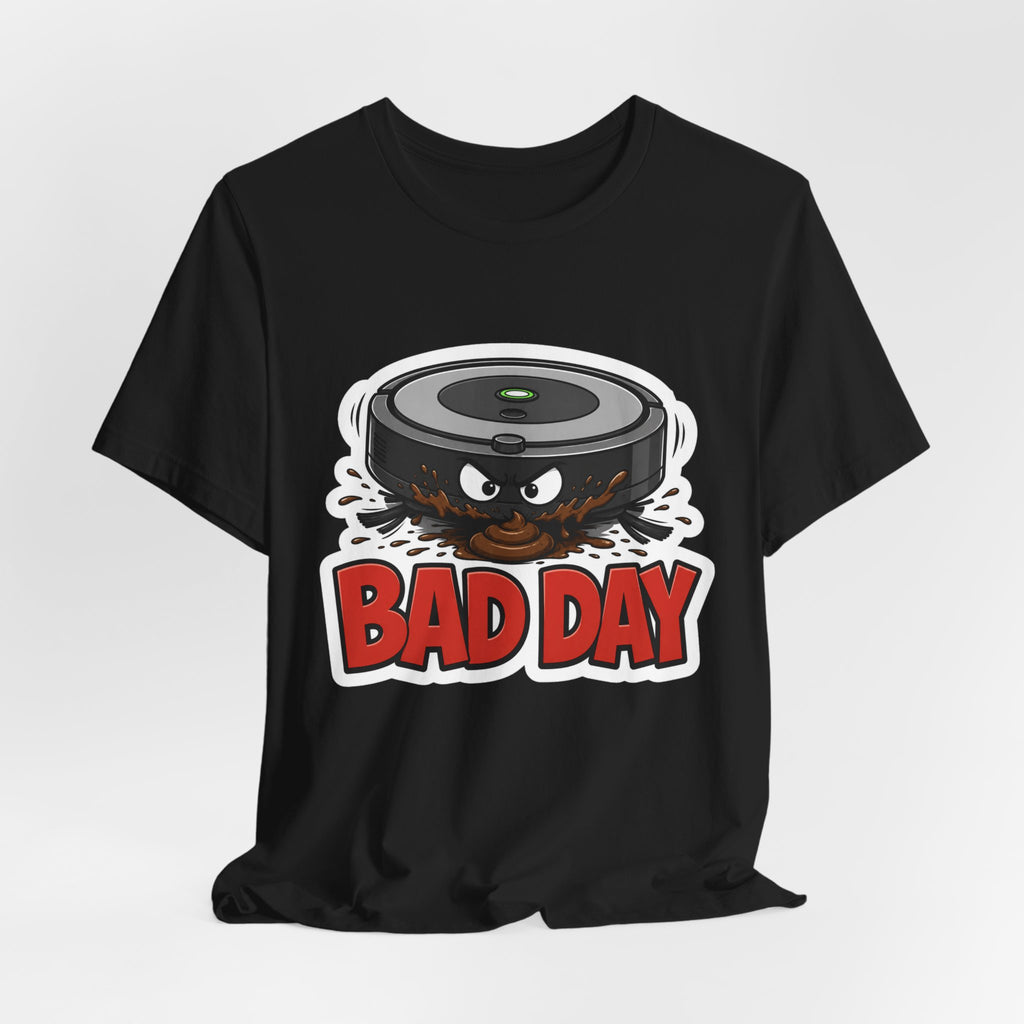 Bad Day Vacuum Cleaner Tee — Funny Appliance Cartoon T‑Shirt