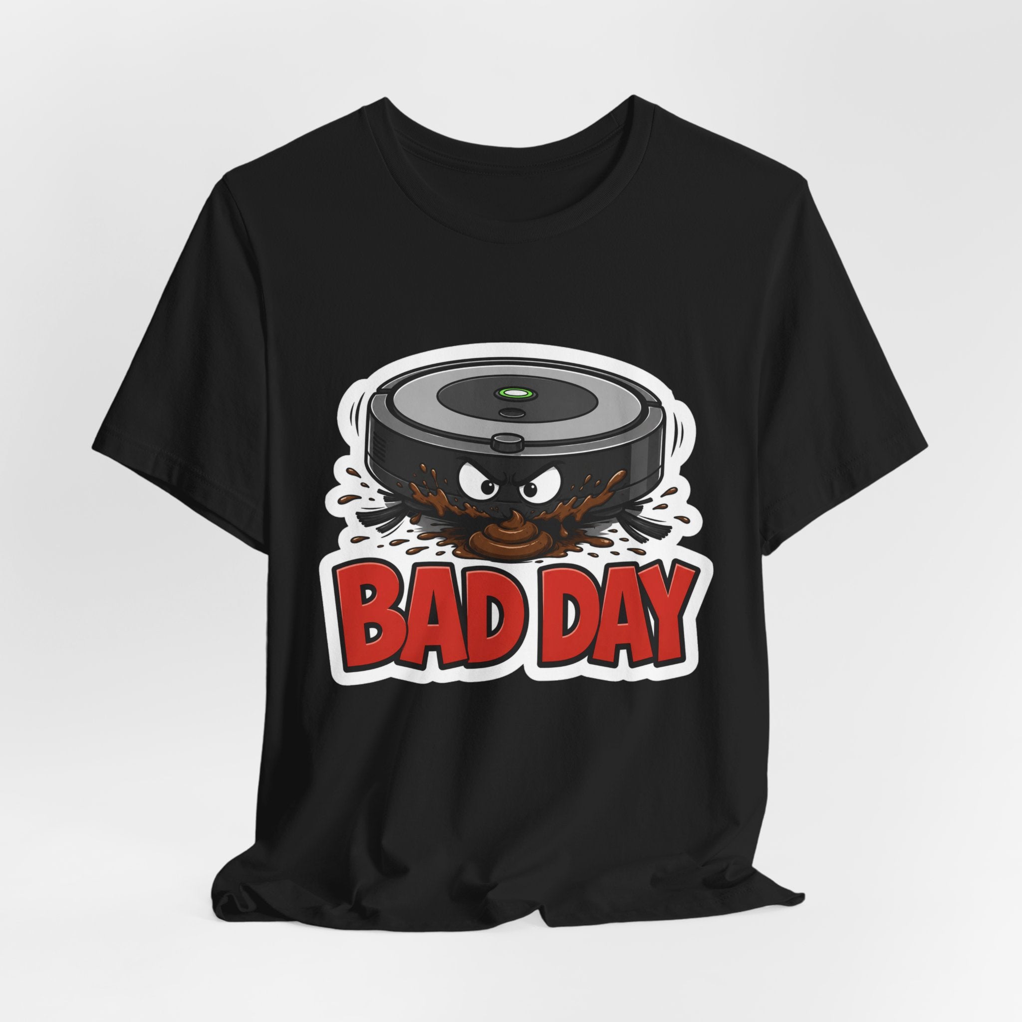 Bad Day Vacuum Cleaner Tee — Funny Appliance Cartoon T‑Shirt
