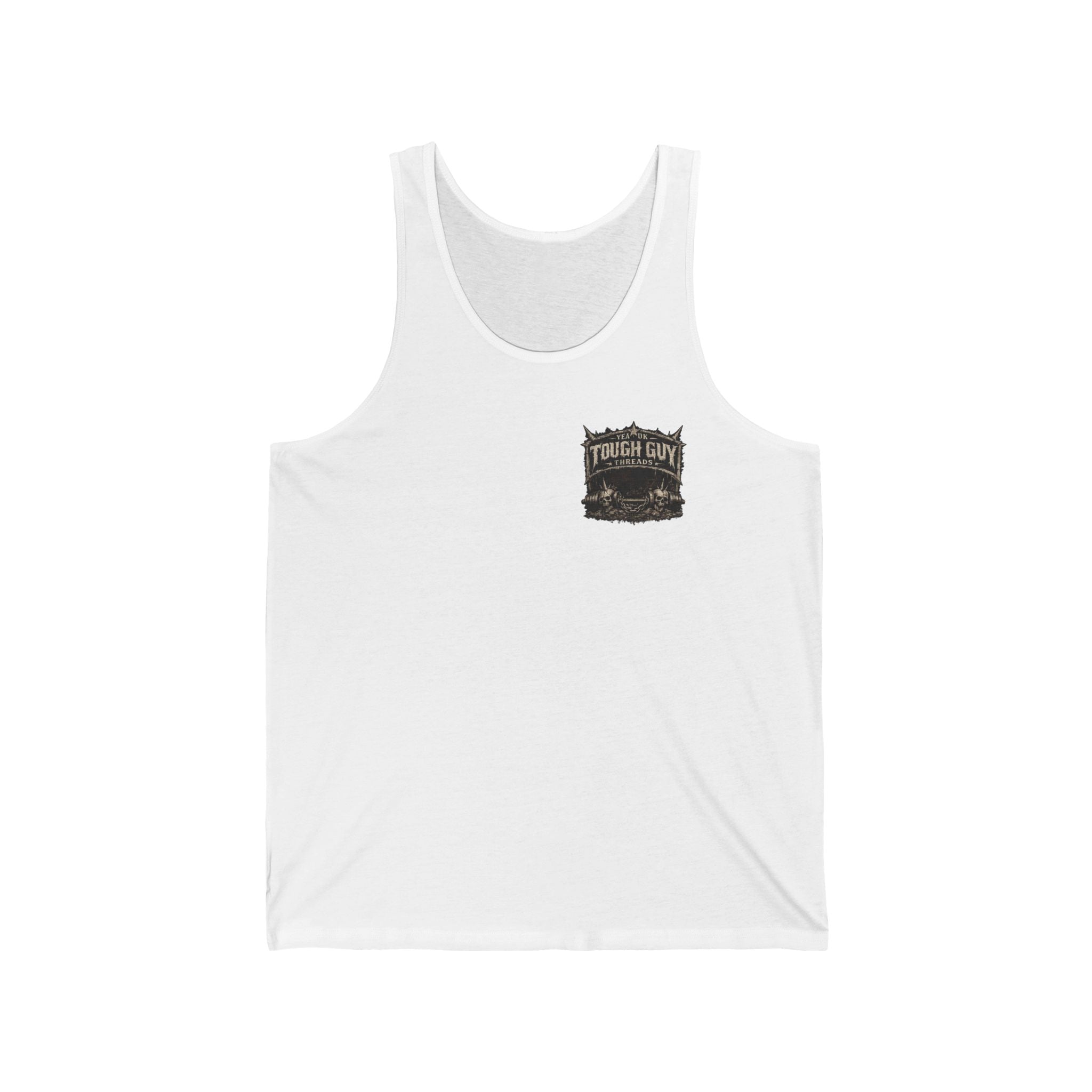 Relentless Muscle Tank — 'Relentless' Gym Tank Top with Tough Guy Graphic